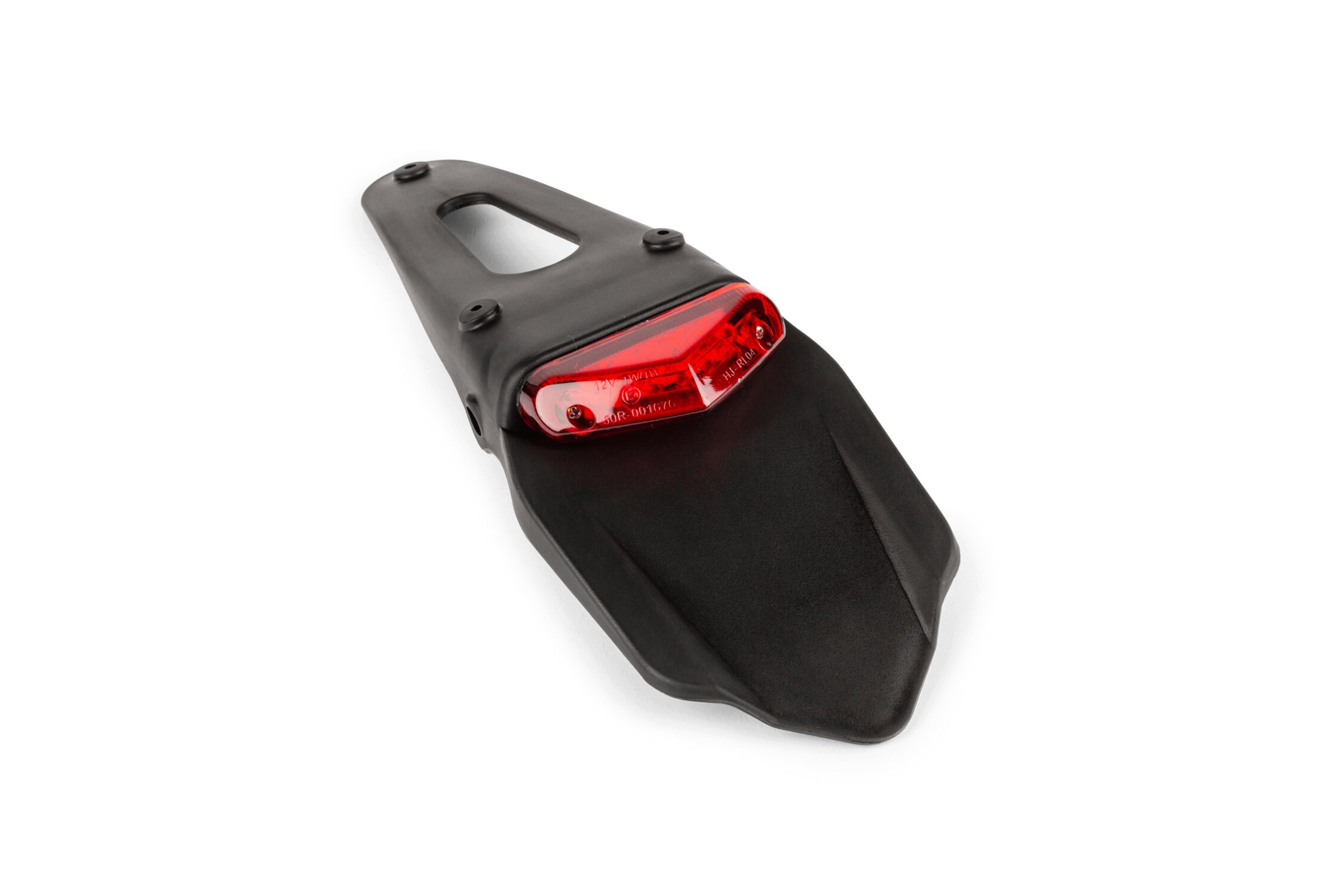 Bavette avec feu LED STR8 rouge Enduro et Supermotard