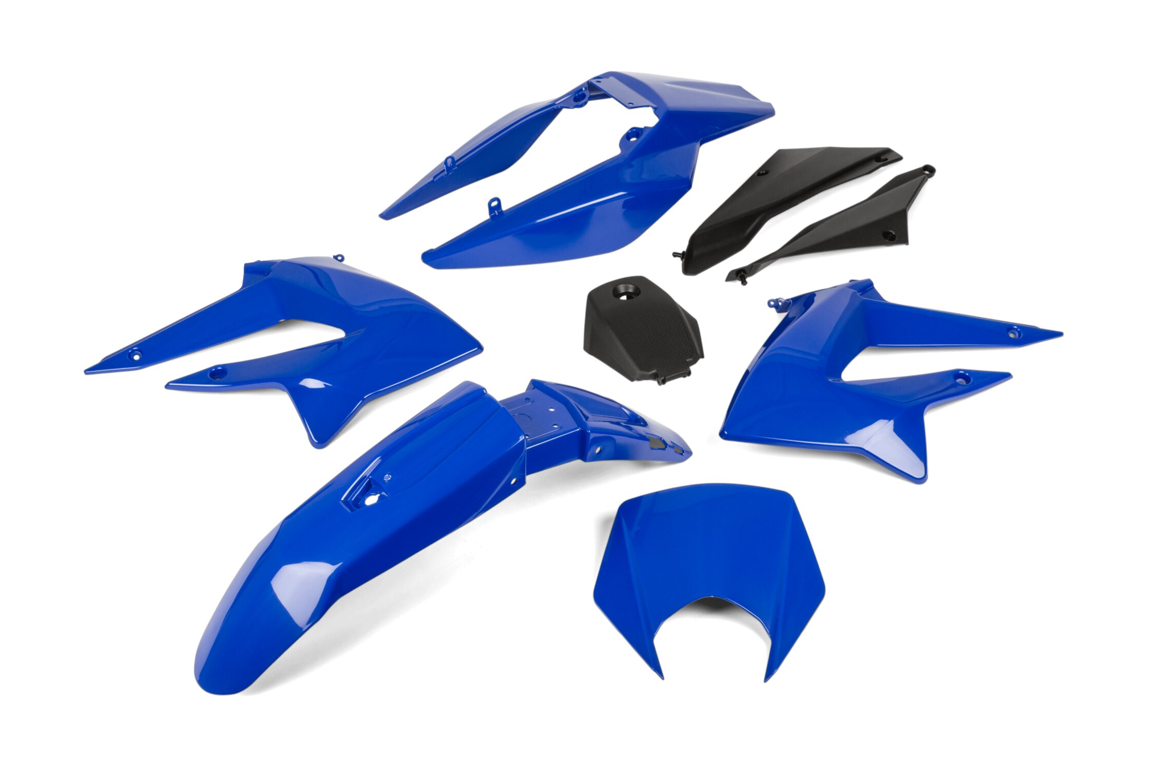 Kit carénage Derbi DRD X-Treme 2011 - 2017 Bleu 8 pièces
