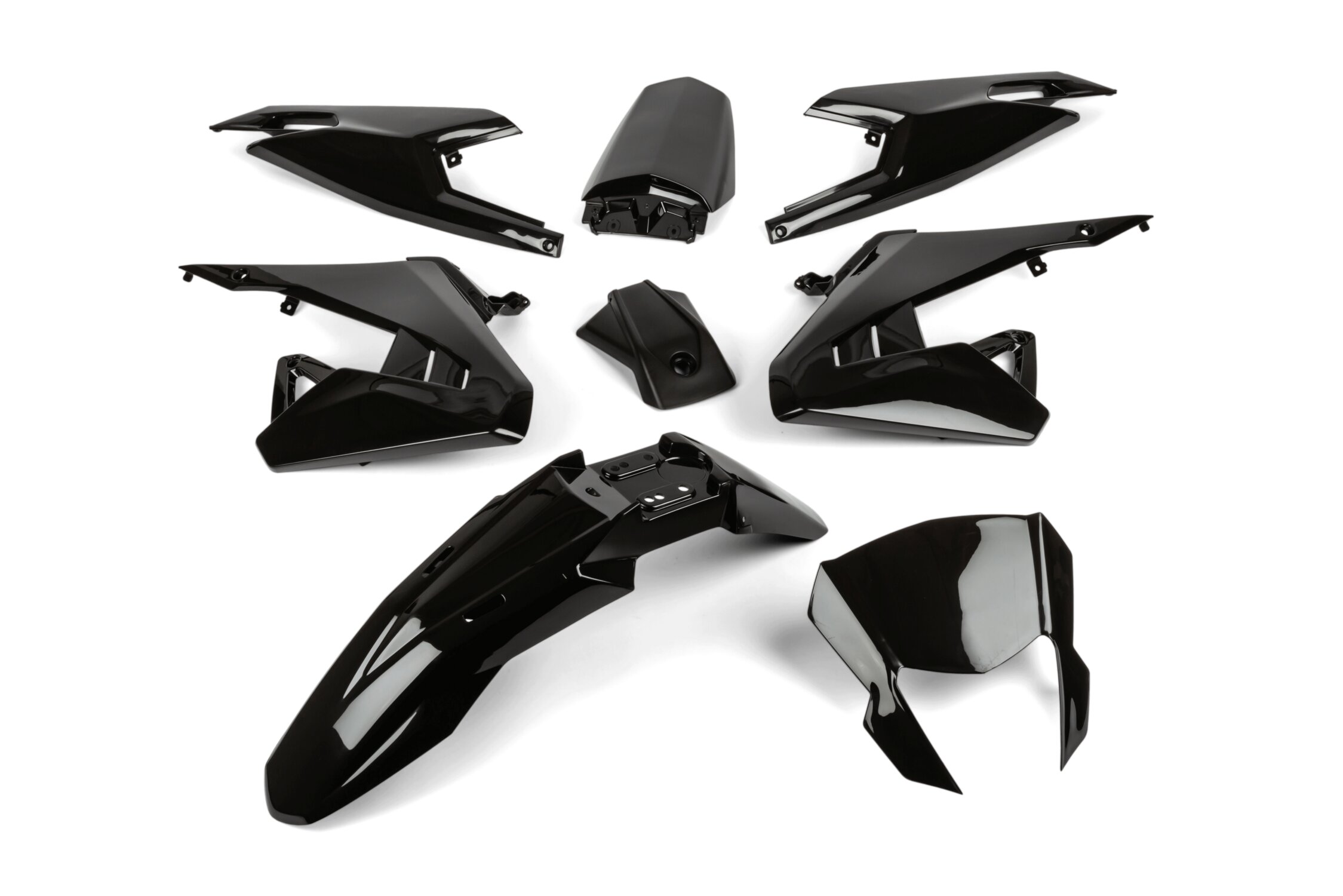 Kit carénages 8 pièces noir Aprilia SX après 2018