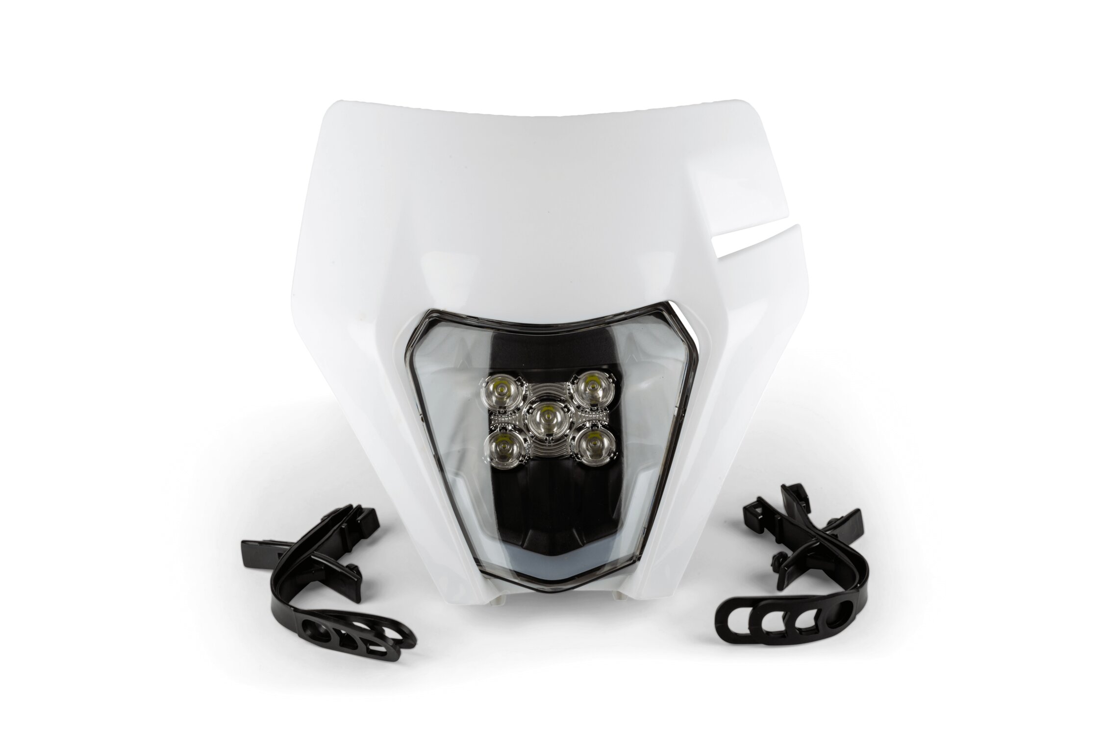 Plaque phare LED STR8 type KTM EXC Blanc