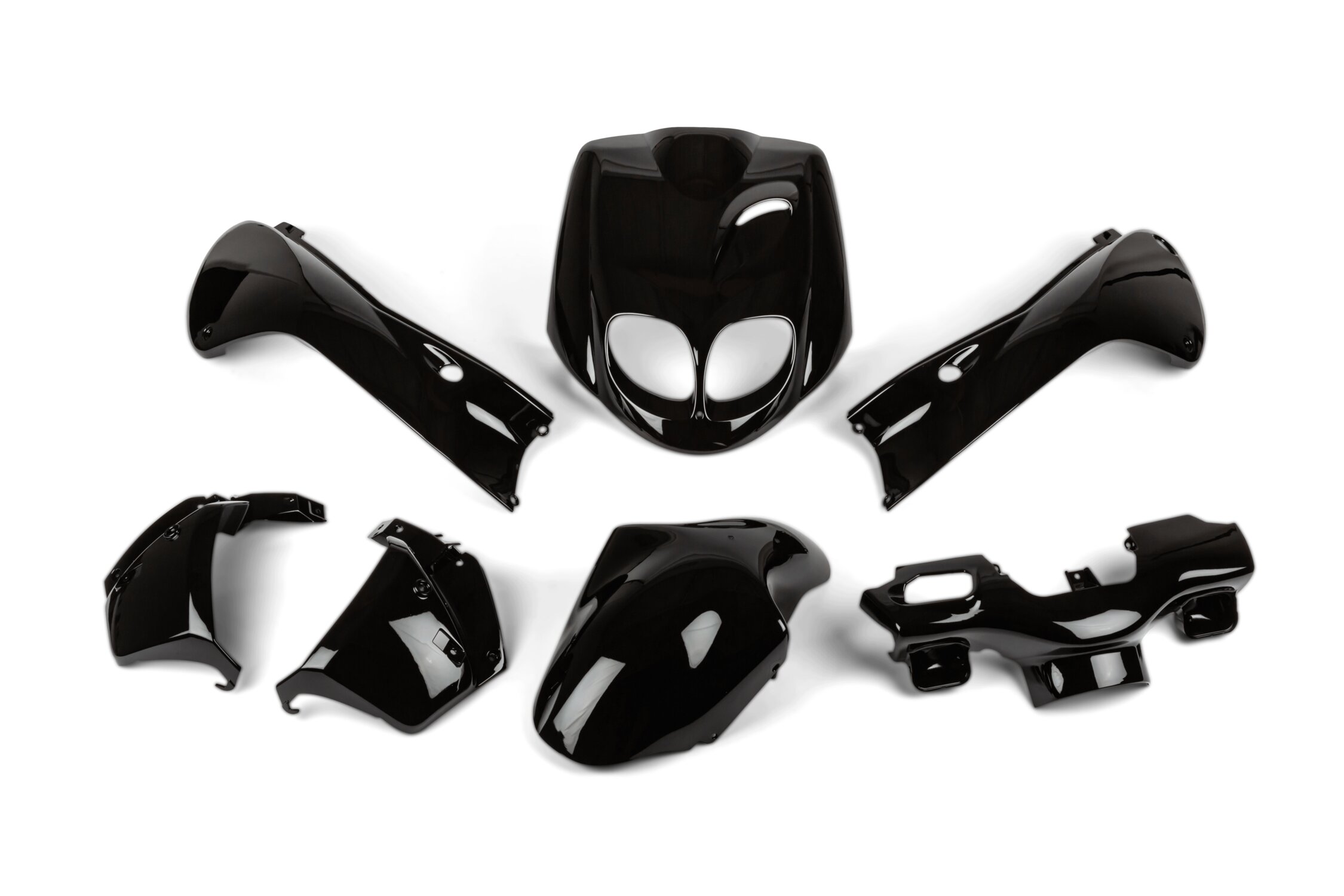 Kit carénage 7 pièces Noir Peugeot Trekker