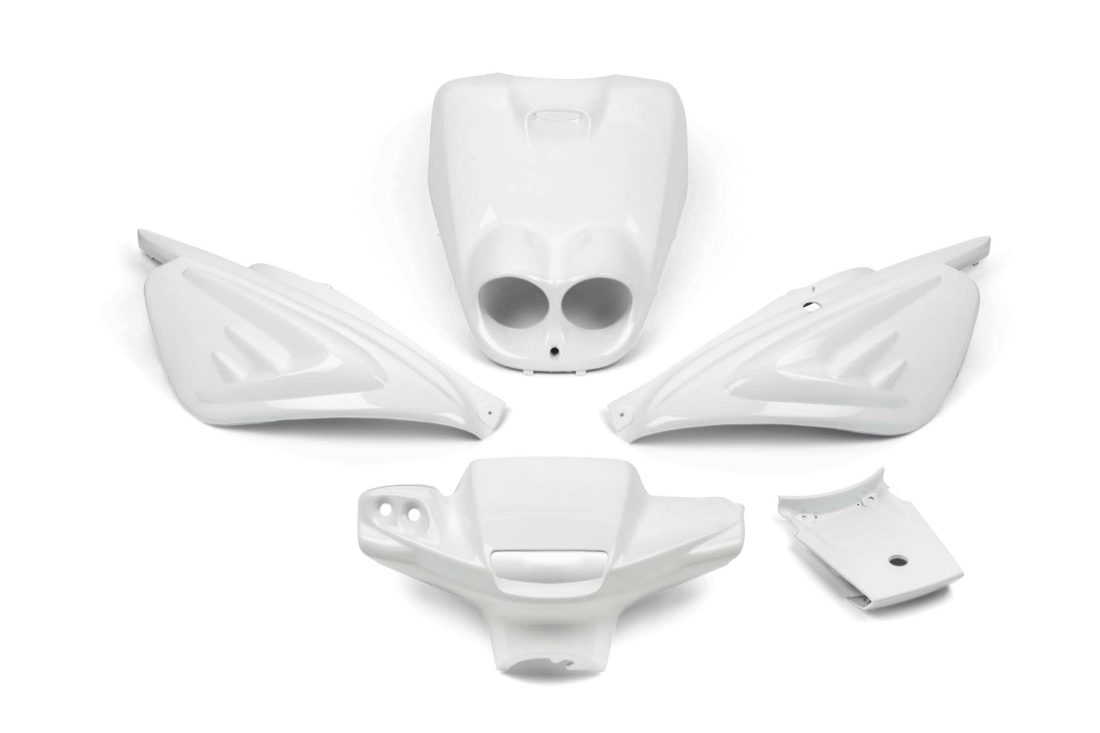 Kit carénage STR8 MBK Rocket Blanc