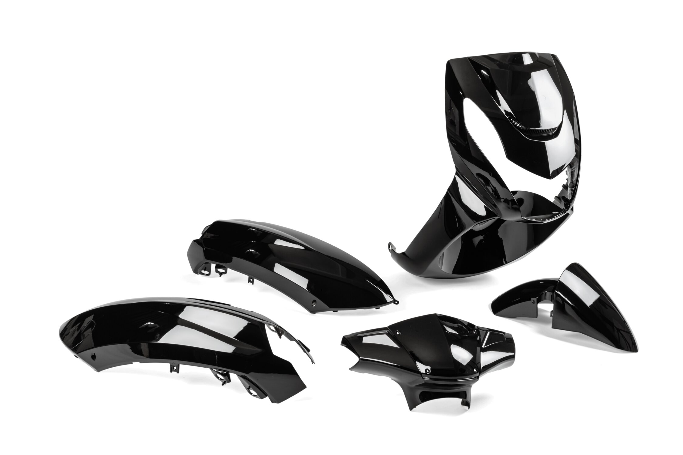 Kit carénage Peugeot Kisbee Noir 7 pièces