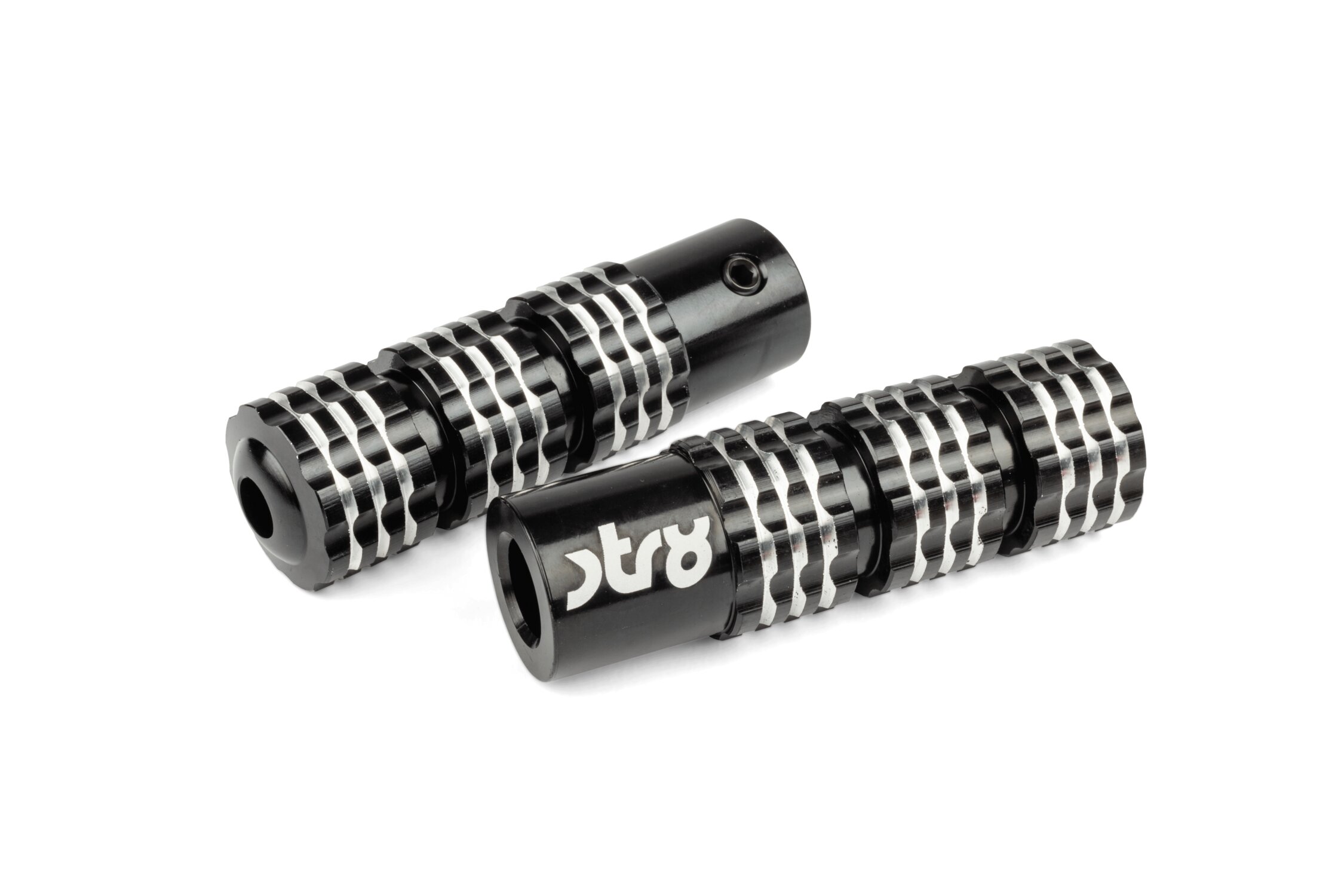 Str8 Cale pied universel Ultra Grip Alu Noir (la paire)