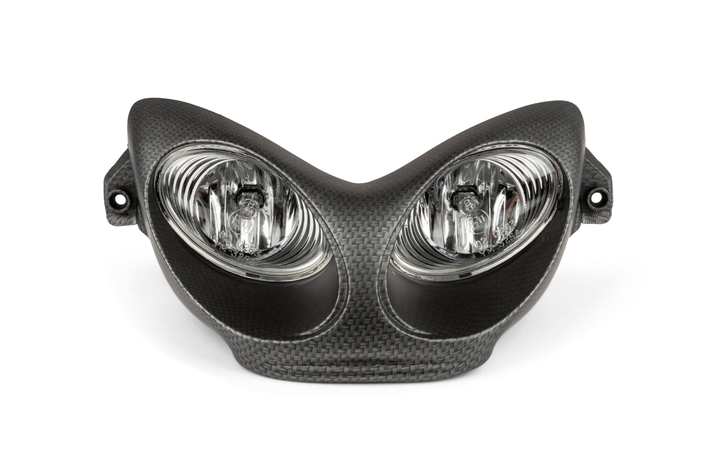 Phare avant double optique MBK Nitro CAR-GLAS Look Carbone