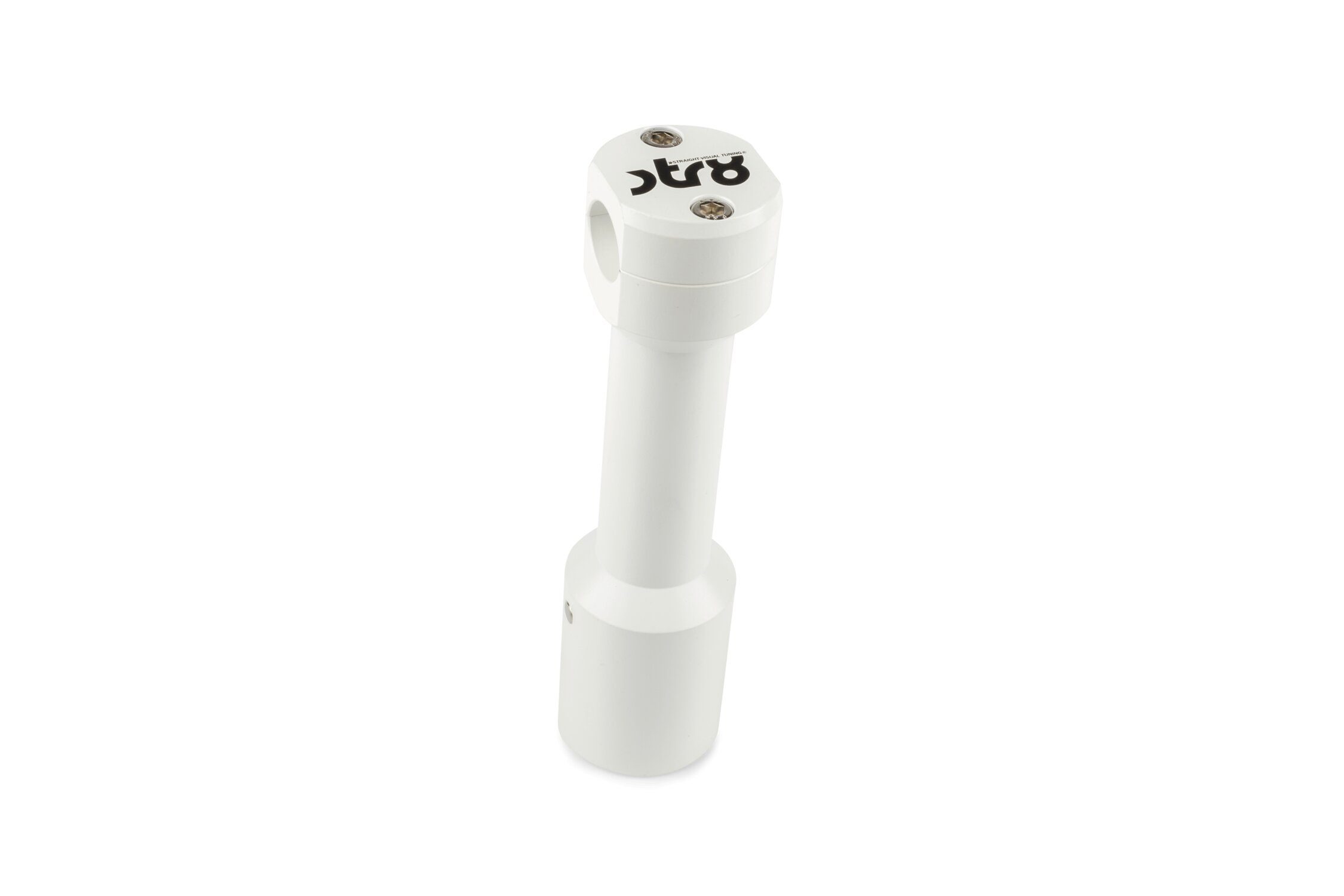 Potence de guidon droite STR8 MBK Nitro blanc