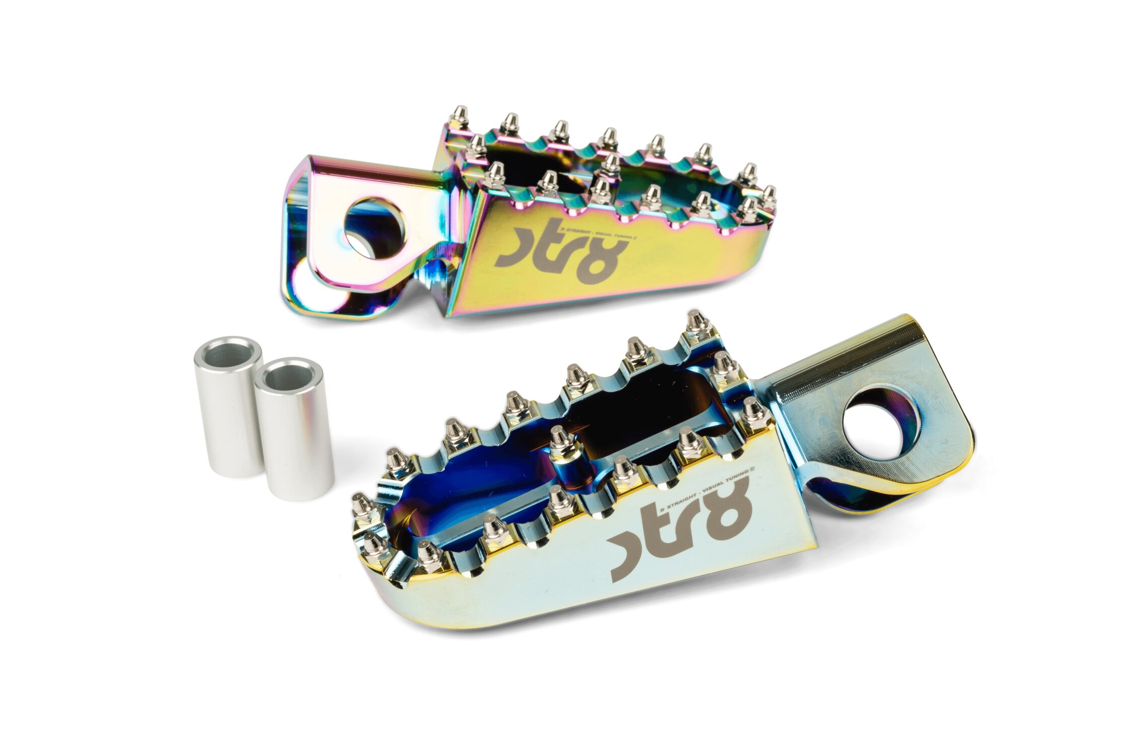 Cales pied pilote STR8 MX Evo Derbi Neochrome