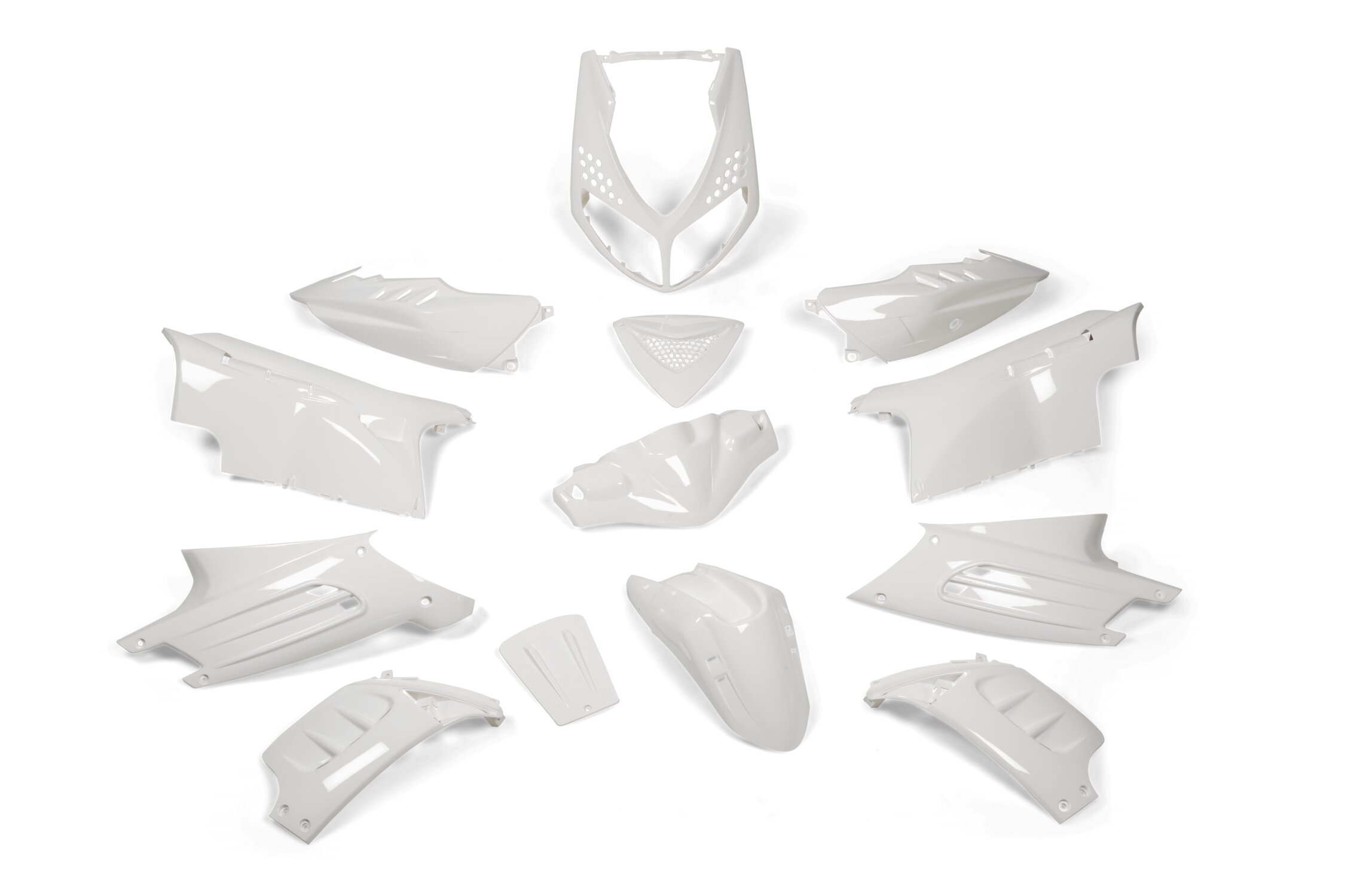 Kit habillage Peugeot Speedfight 2 Blanc 13 pièces