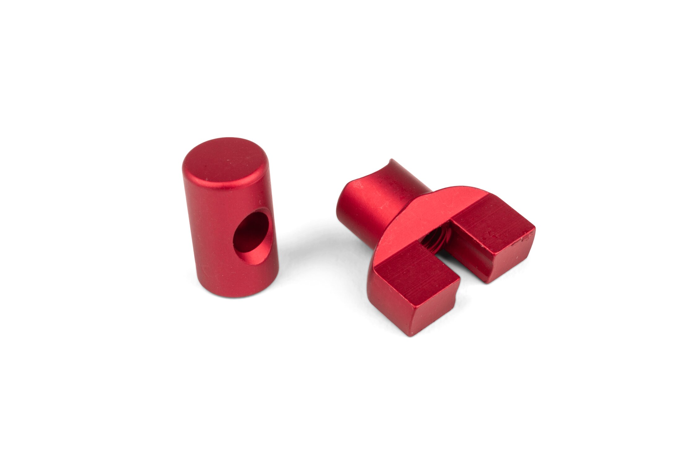 Kit écrou frein arrière STR8 M6 Alu Rouge