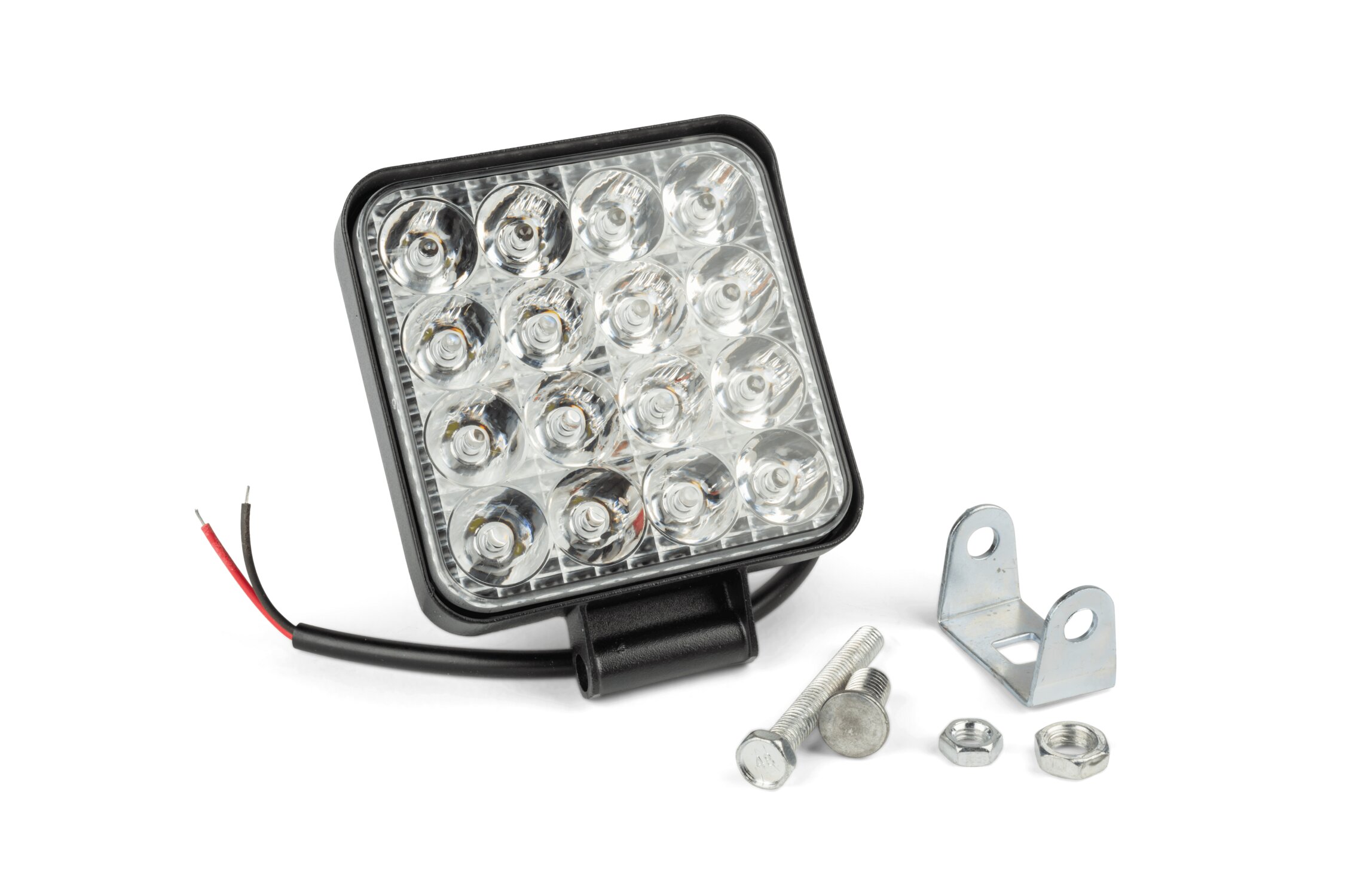 Phare additionnel moto carré 16 LED 84x84cm