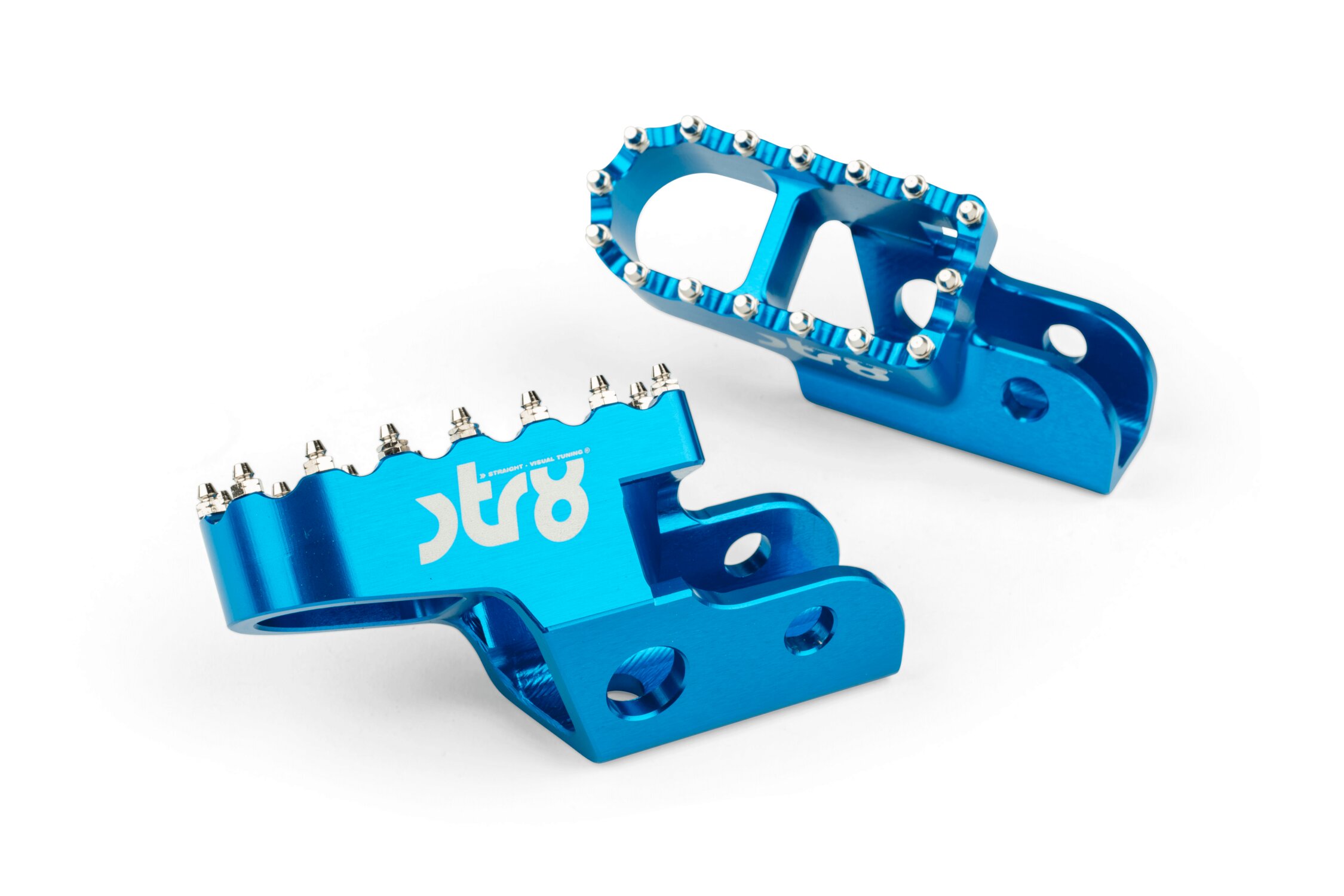 Cales pied pilote STR8 MX Evo Sherco 50 Bleu