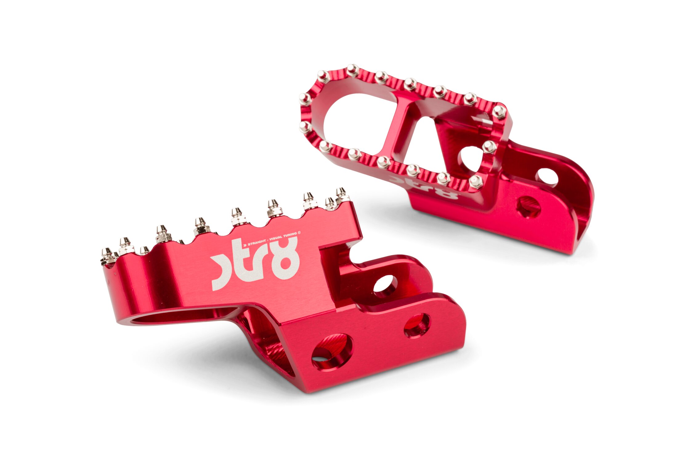 Cales pied pilote STR8 MX Evo Sherco 50 Rouge