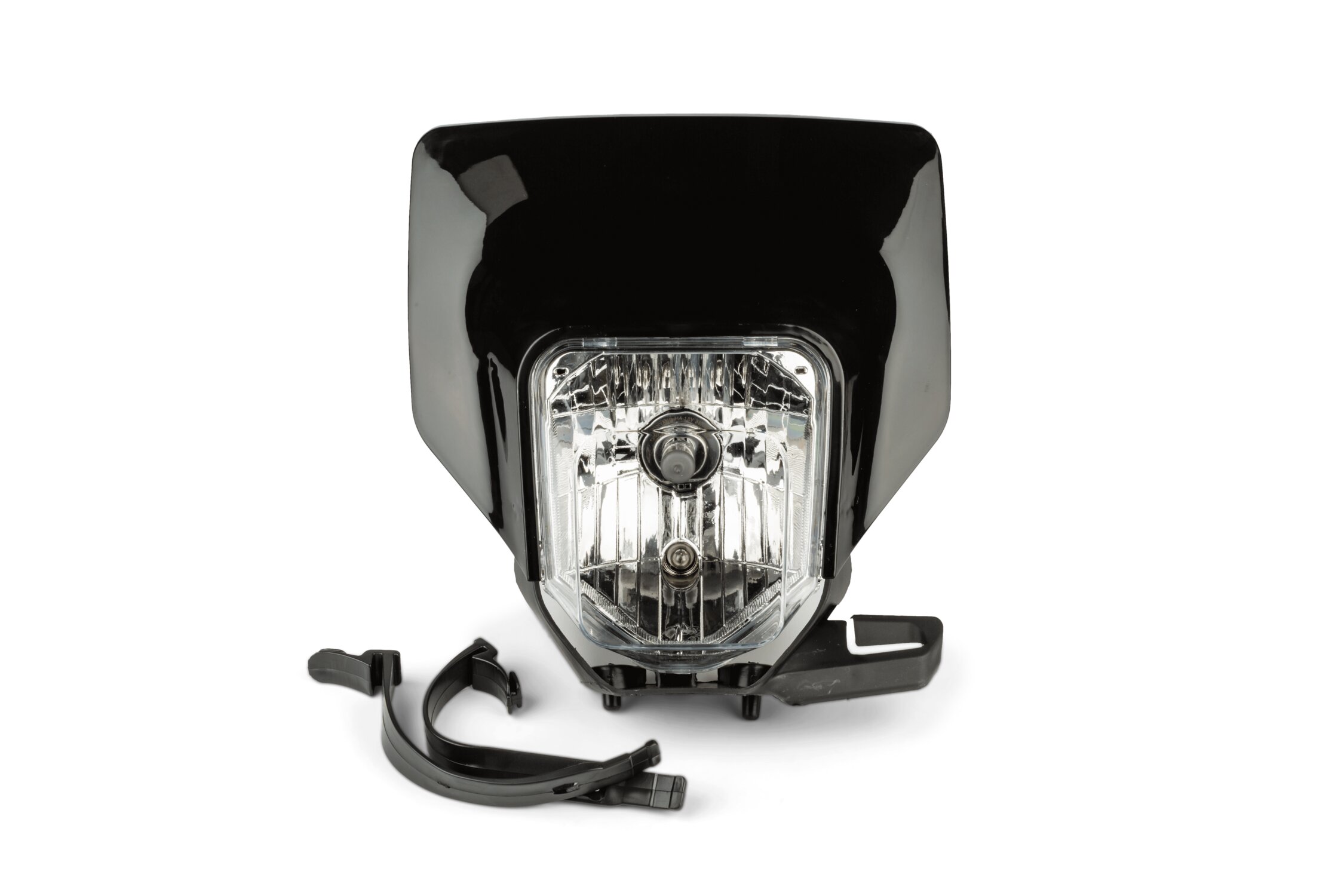 Str8 Plaque phare type Husqvarna Noir