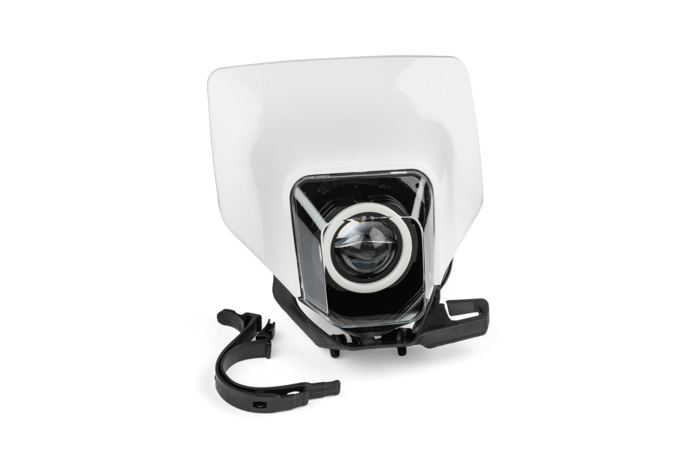 Str8 Plaque phare type Husqvarna avec LED RGB Blanc