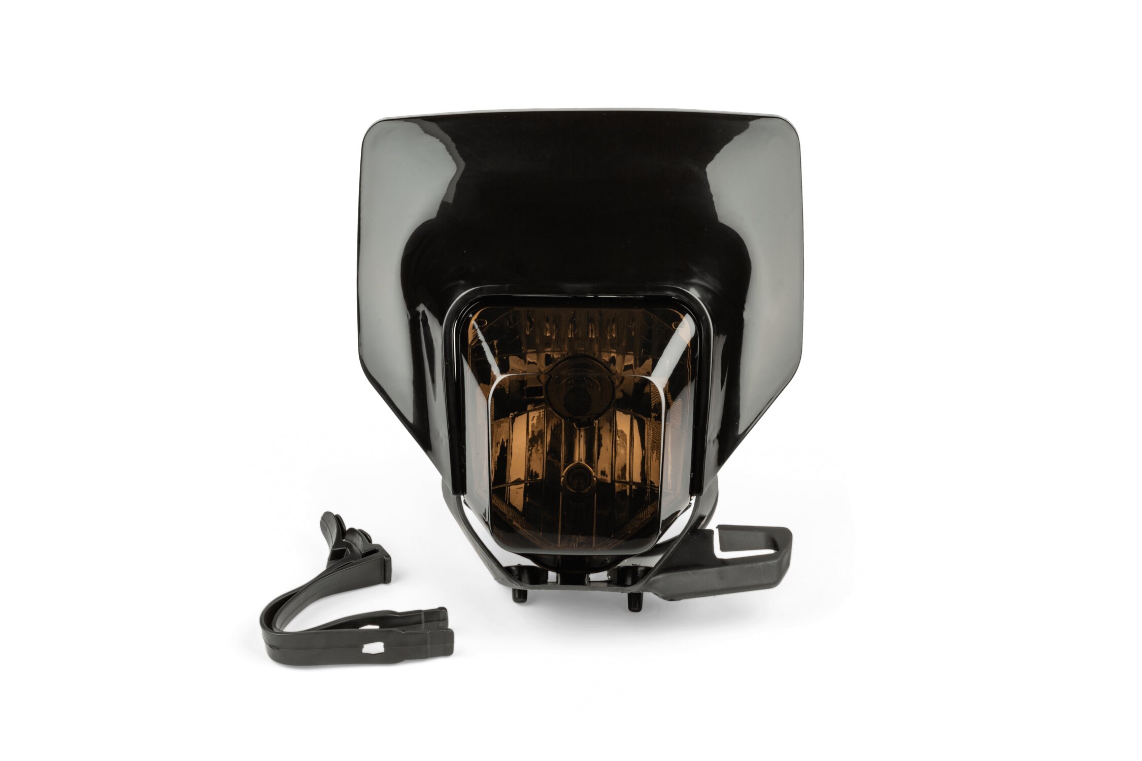 Str8 Plaque phare teinté type Husqvarna Noir