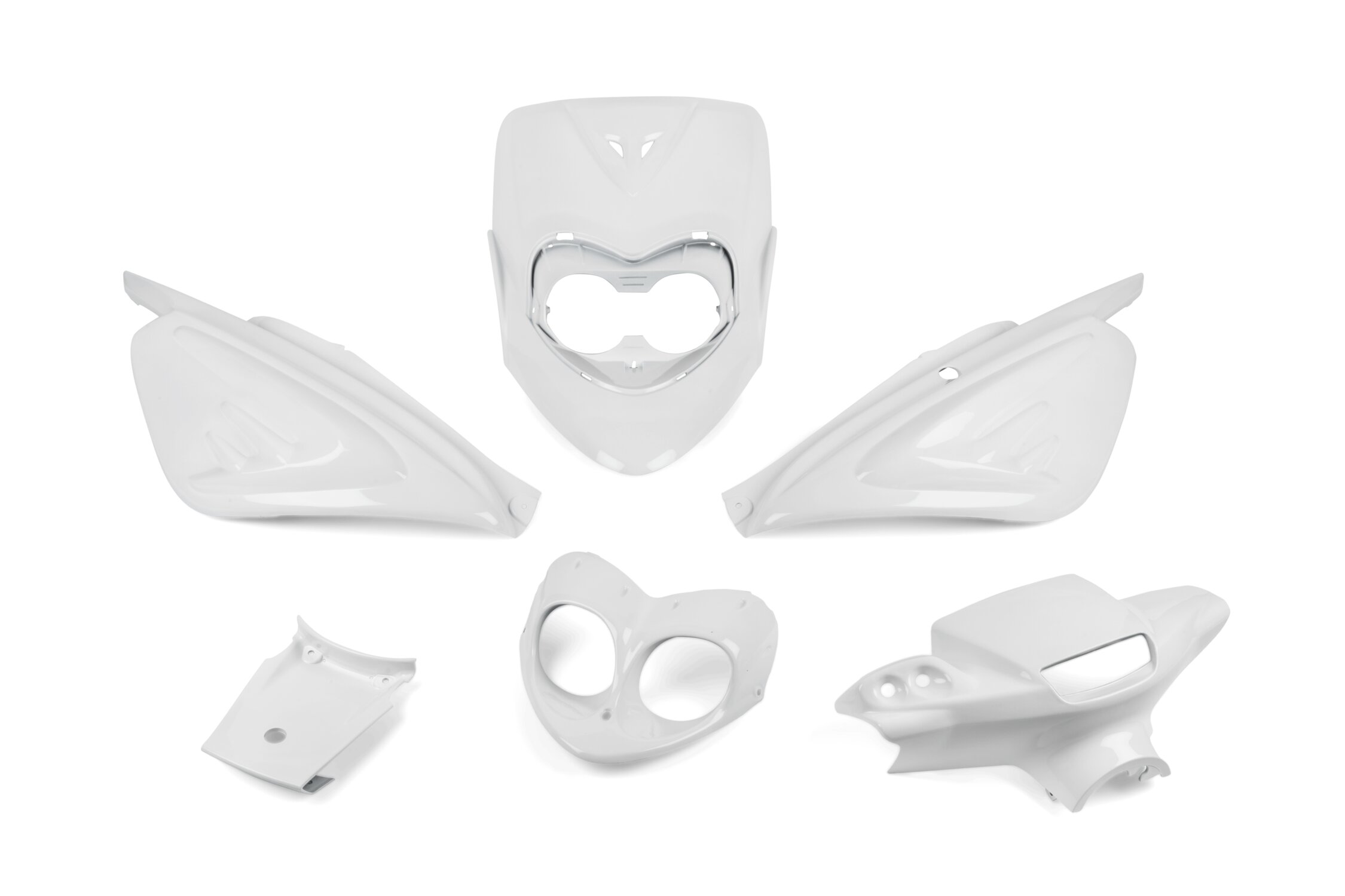 Kit carénage STR8 MBK Booster Next Generation Blanc