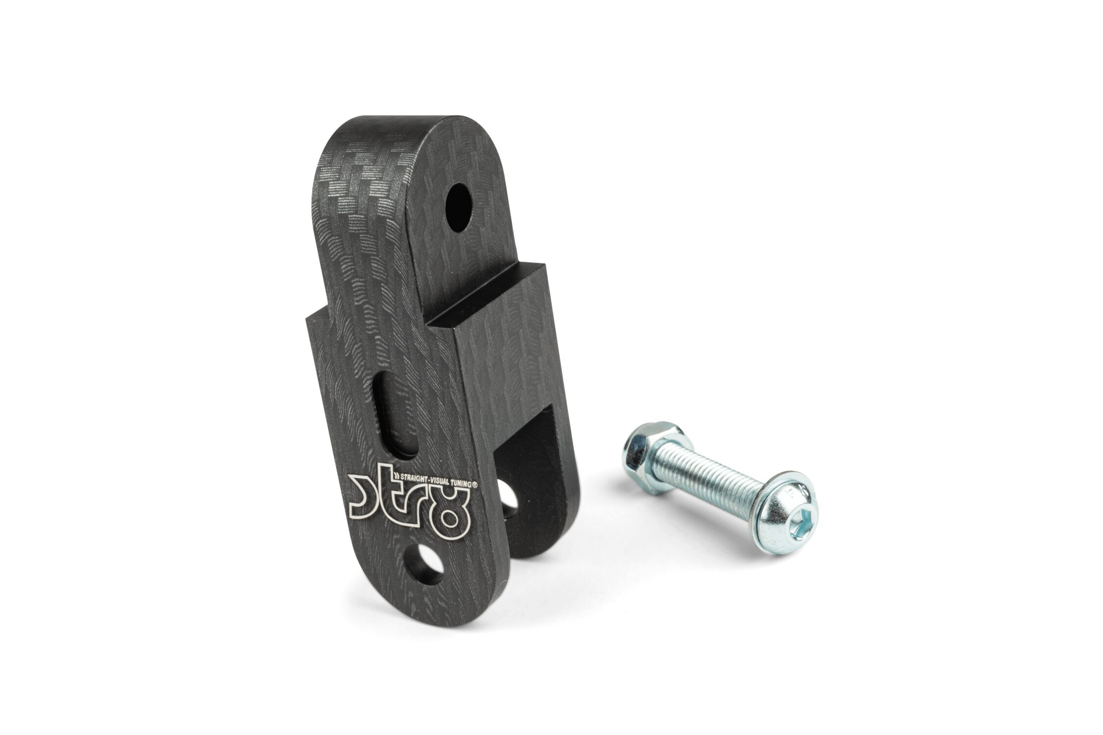Réhausse d'amortisseur + 60mm STR8 MBK et Peugeot Look Carbone