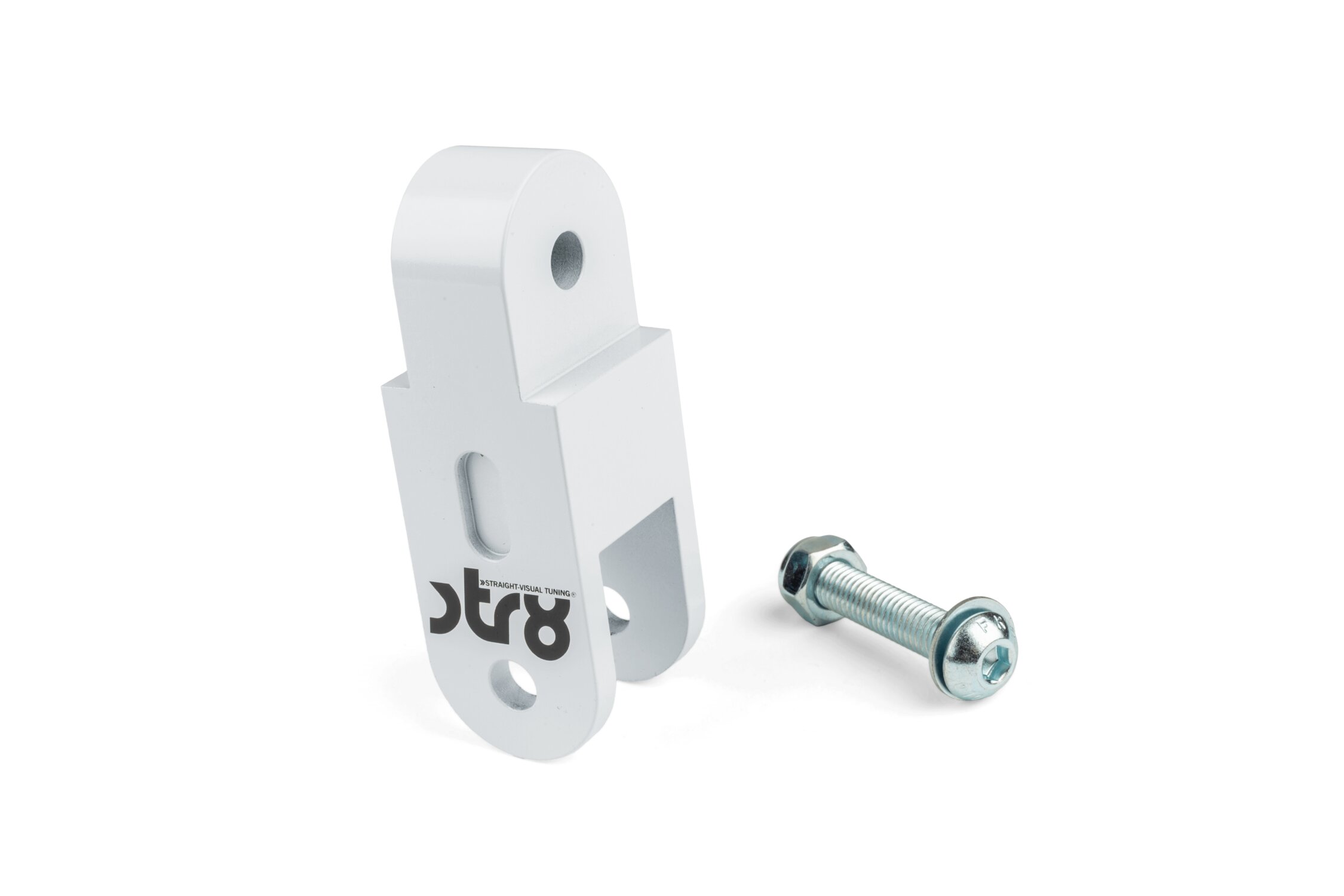 Réhausse d'amortisseur + 60mm STR8 MBK et Peugeot Blanc