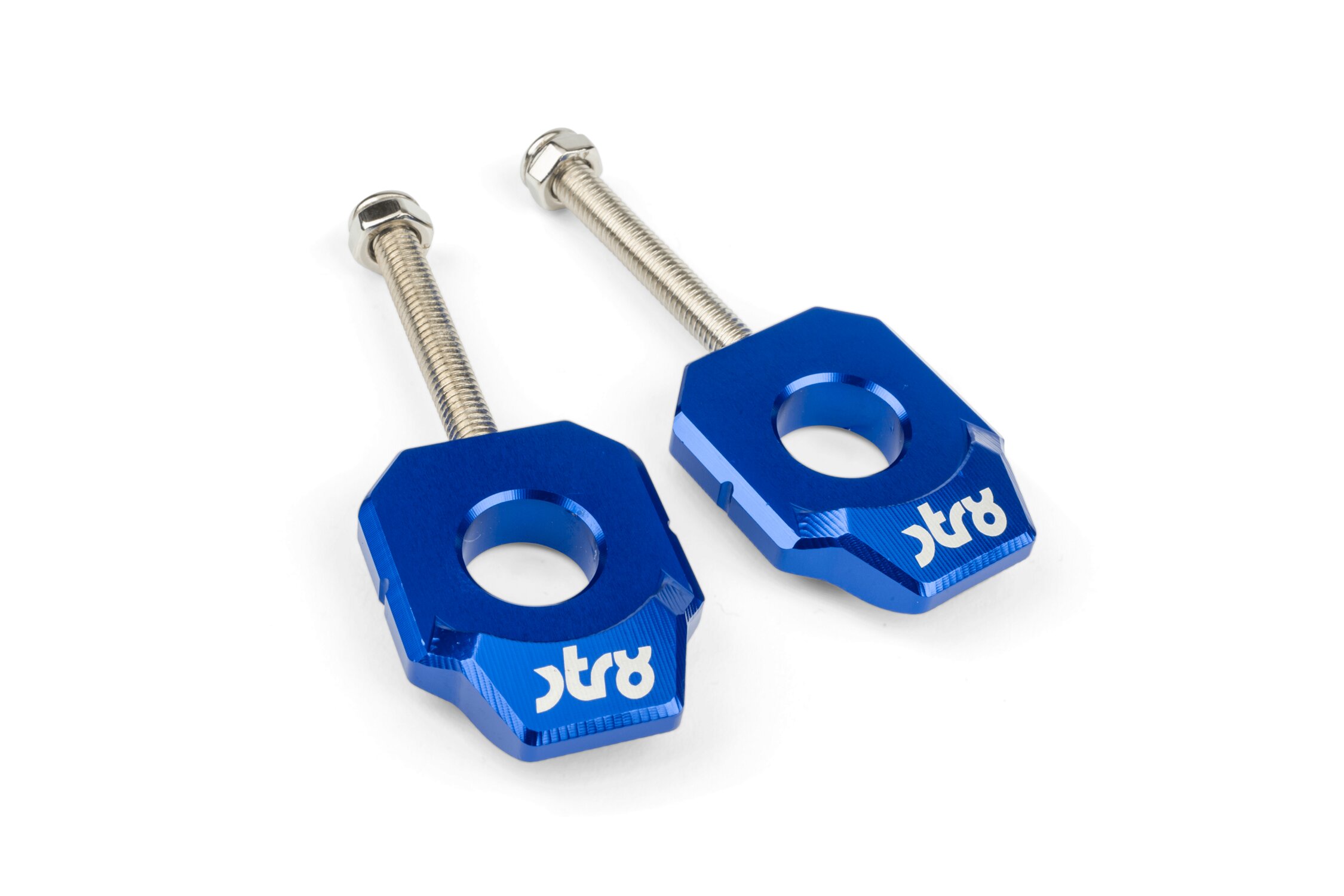 Tendeur de chaîne STR8 Derbi 15mm Bleu (x2)