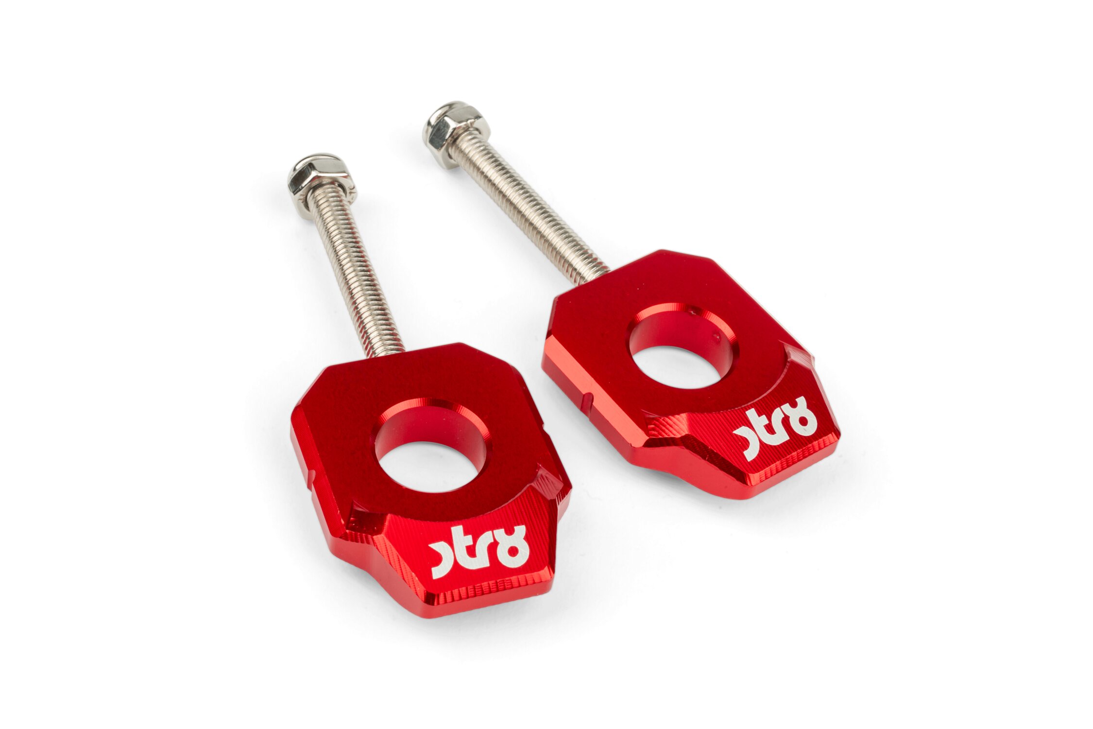 Tendeur de chaîne STR8 Derbi 15mm Rouge (x2)