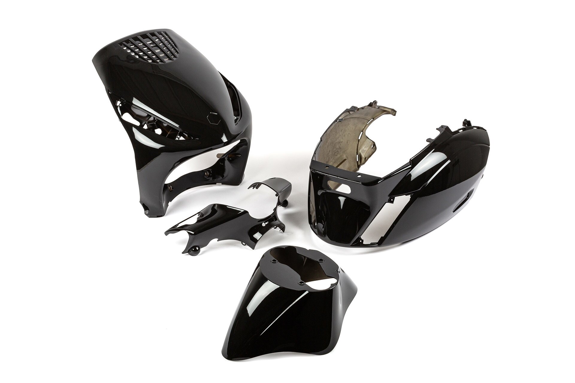 Kit carénage Piaggio Zip après 2000 Noir 4 pièces