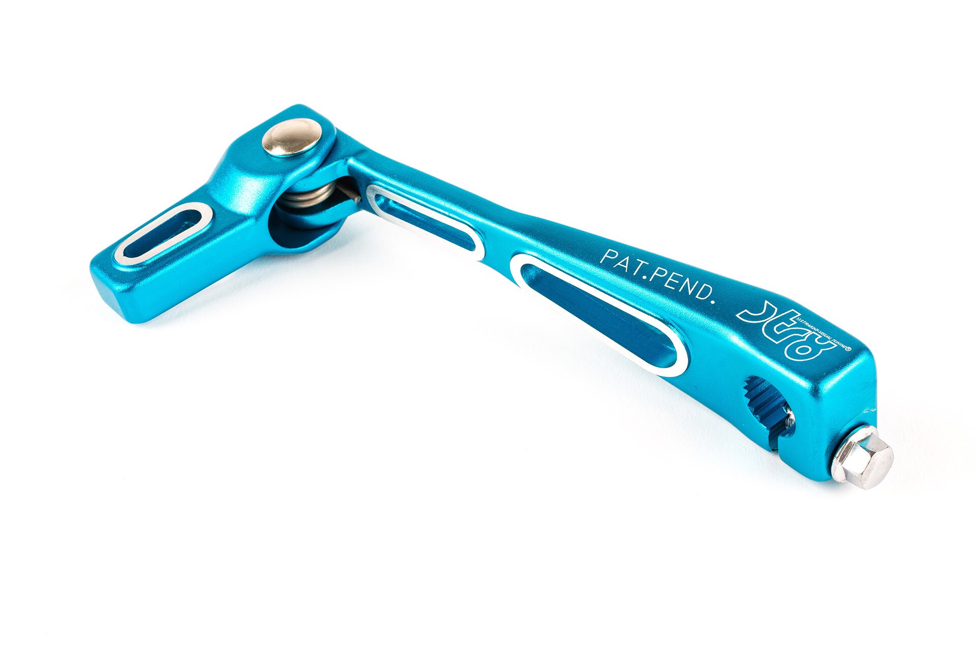 Sélecteur de vitesse repliable Derbi Lighty alu bleu