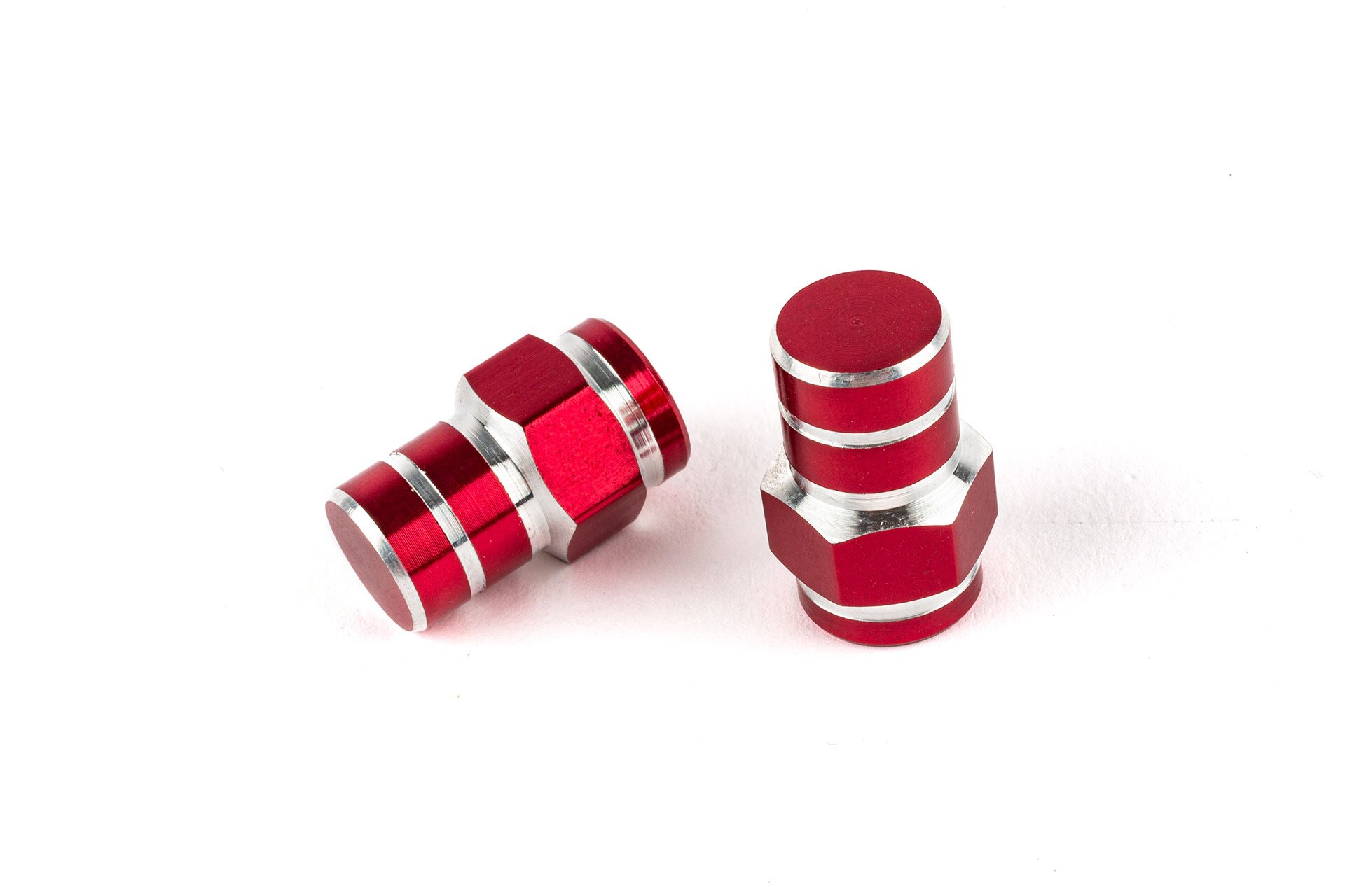 Str8 Bouchons de valve 6 pans Rouge