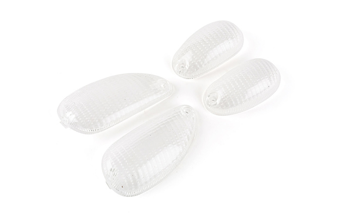 Cabochons de clignotants AV - AR transparent Piaggio Typhoon / NRG