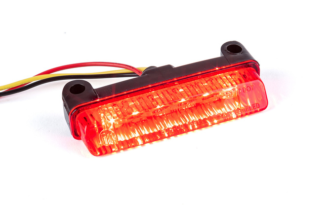 Feu arrière universel à LED CE fix. verticale rouge