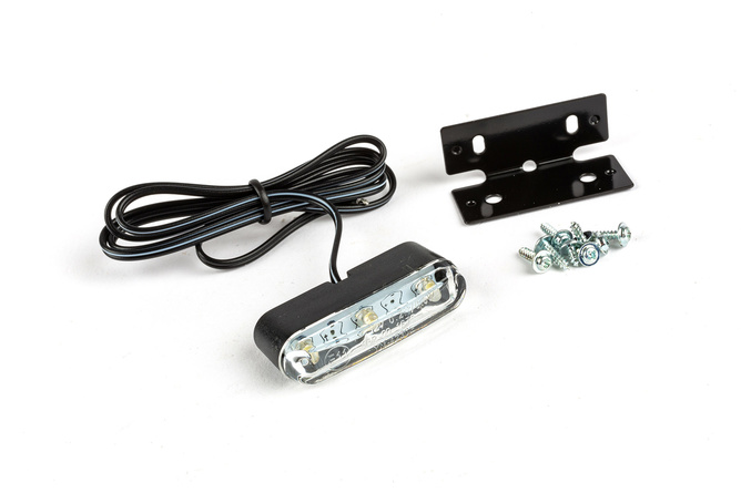 Eclairage de plaque 3 LED CE avec fixation noir