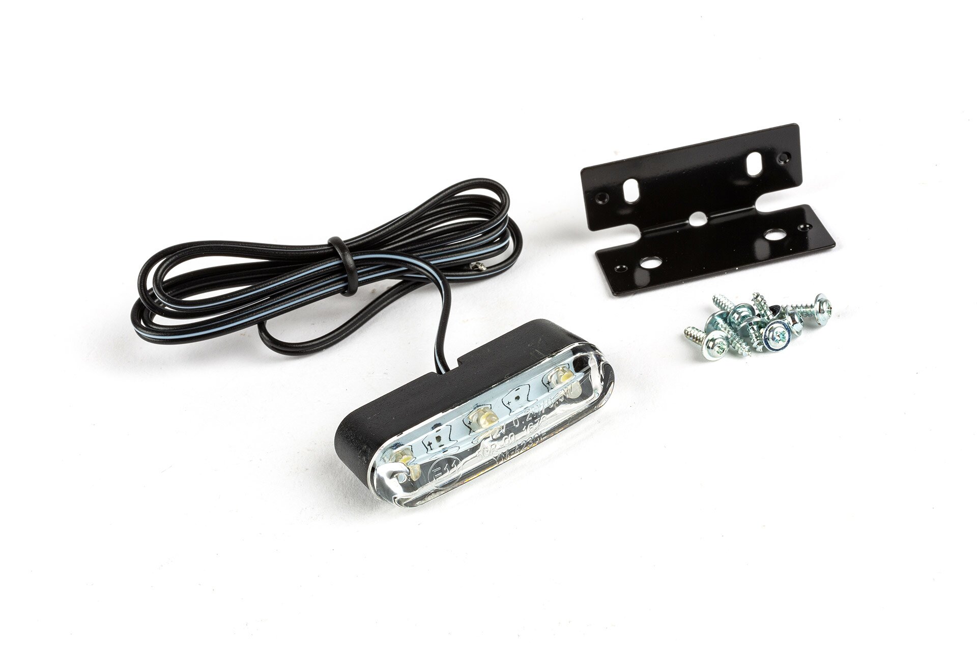Eclairage de plaque à Led STR8 universel avec fixation noir