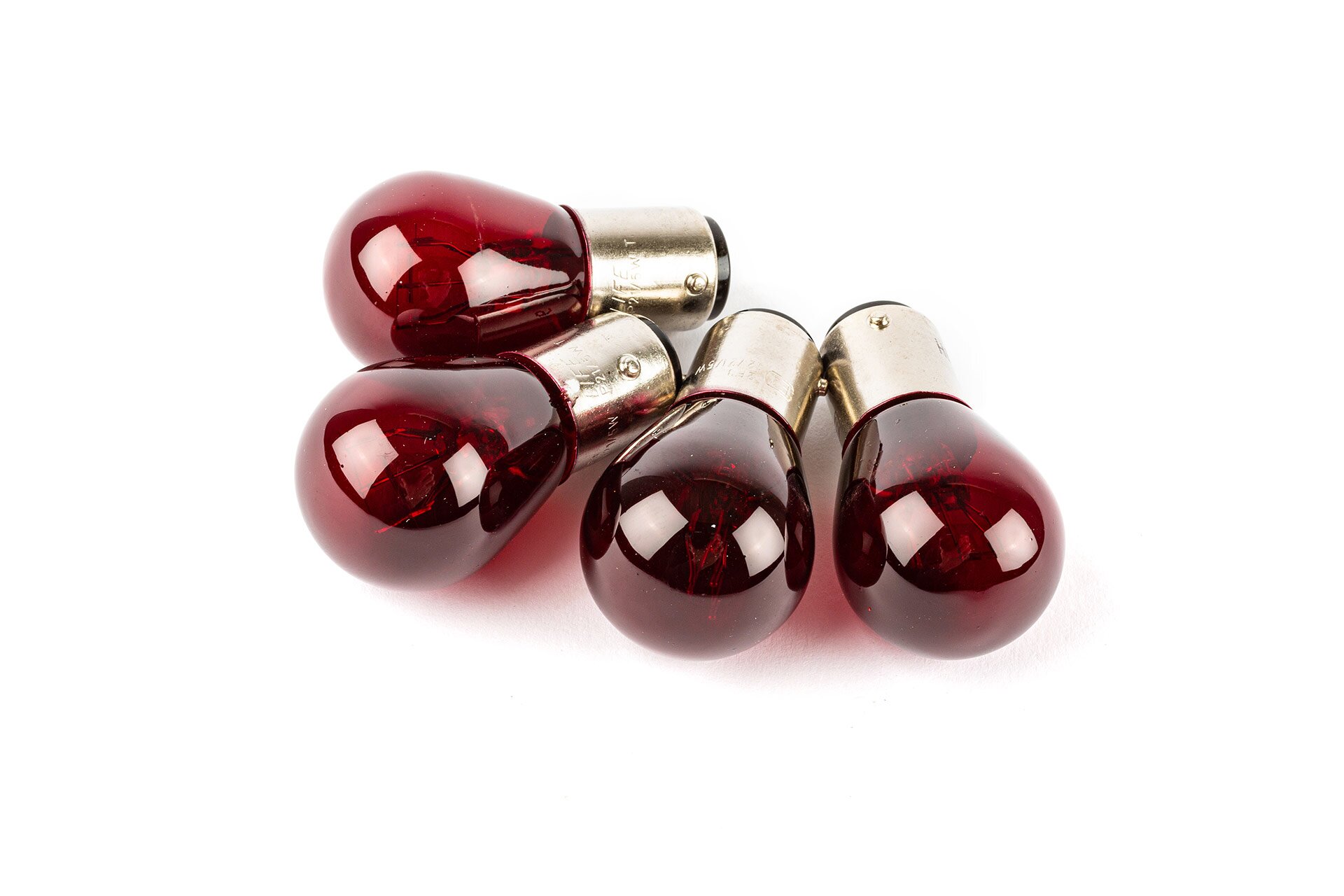 Ampoules (x4) feu + stop 12V - 21/5W BAY15D Rouge
