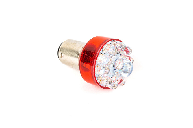 Ampoule à LED feu + stop 12V - 21/5W BAY15D Rouge