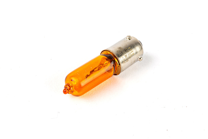 Ampoule 12V - 10W H21 BAY9S ergots décalés Orange