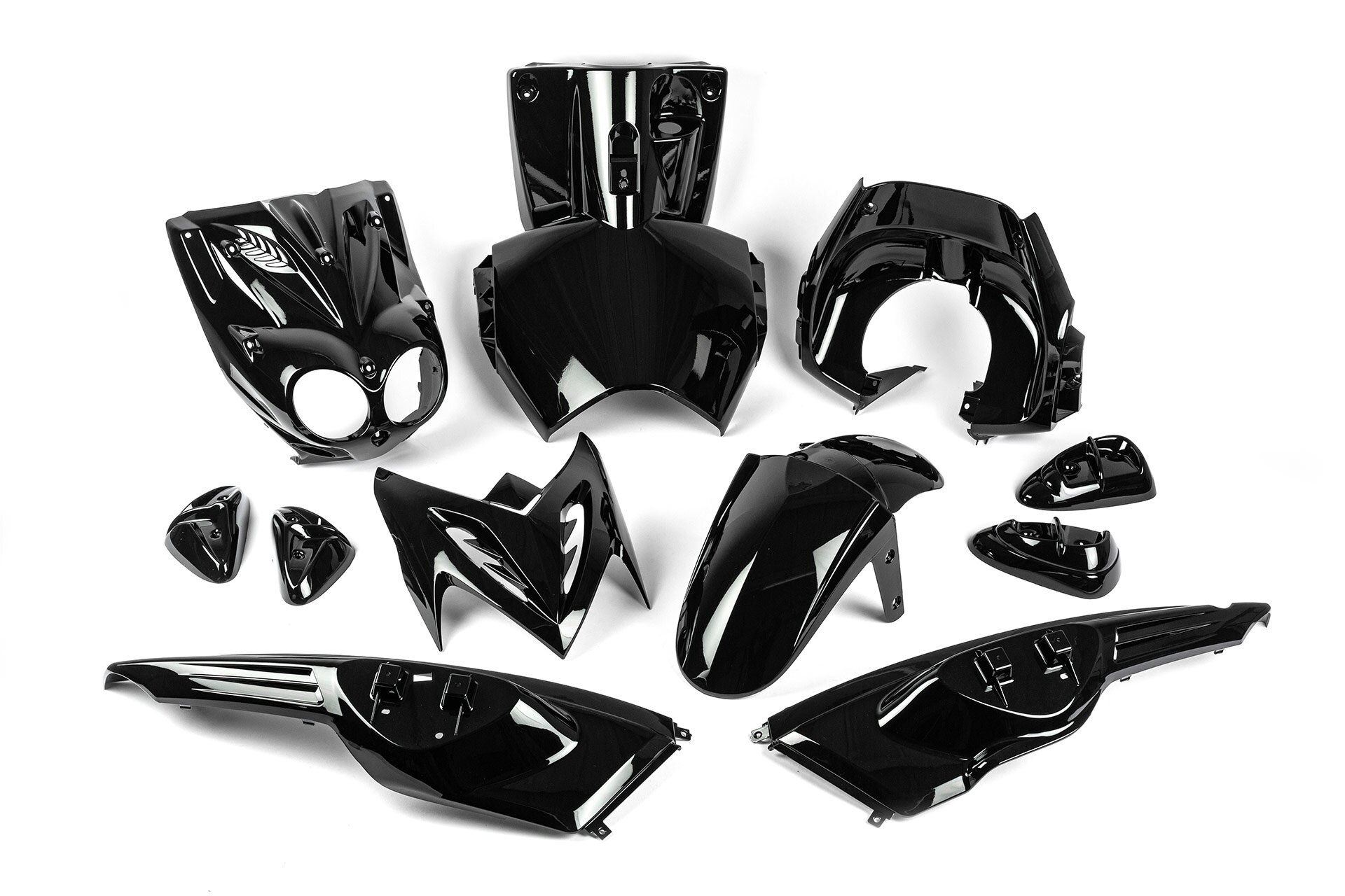 Kit carénage MBK Stunt après 2005 11 pièces Noir