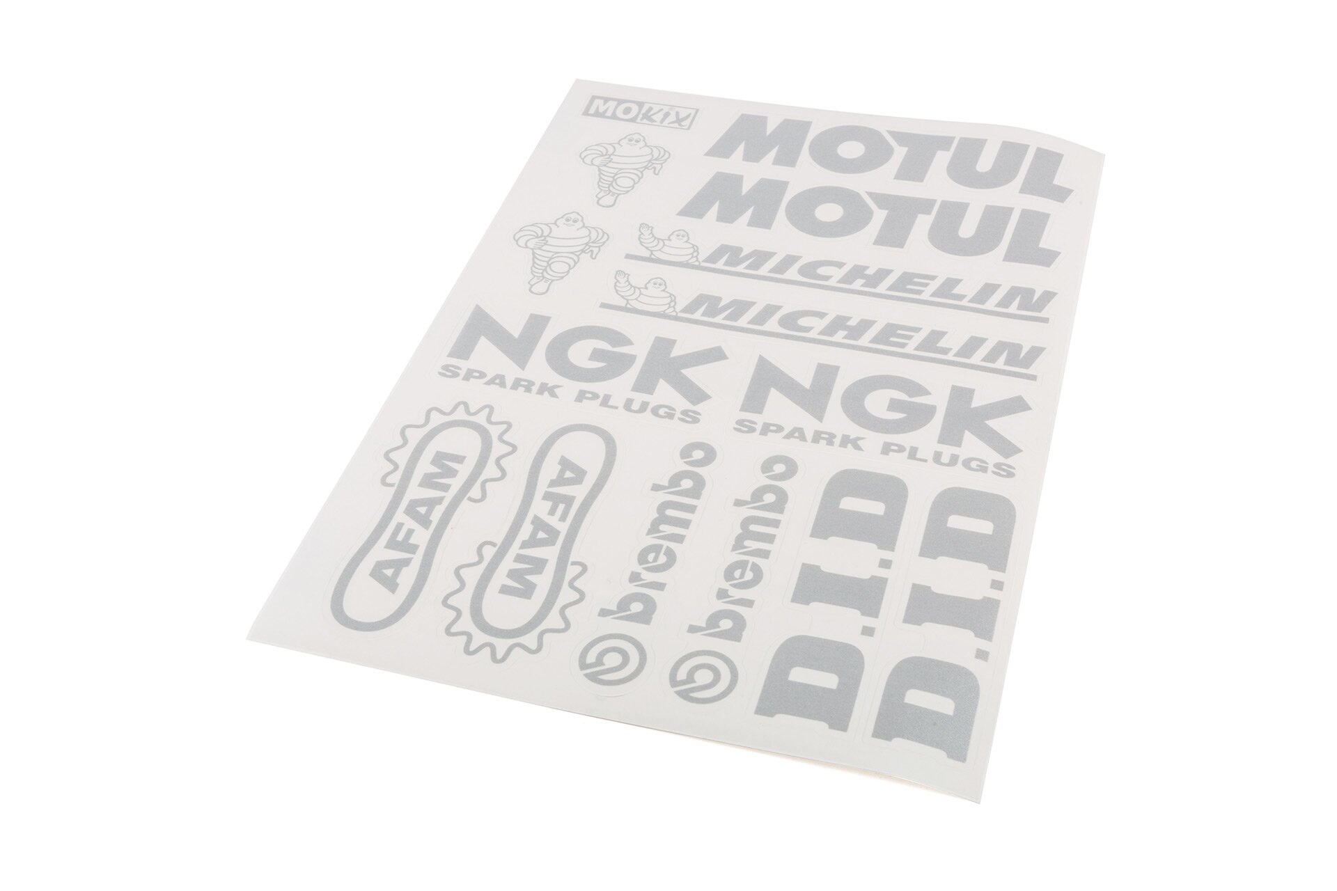 Standard Parts Planche autocollants Kit Sponsor Argent