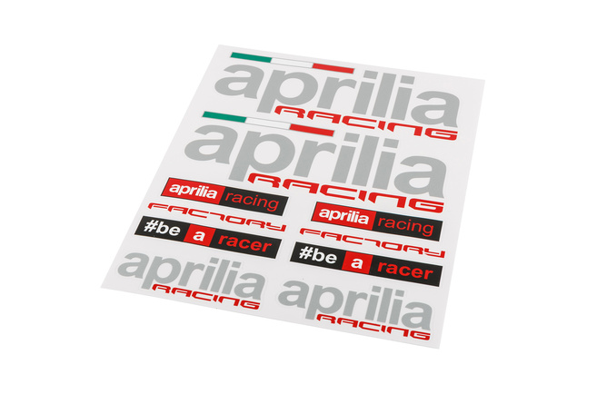 Planche autocollants Aprilia Racing 25x20cm