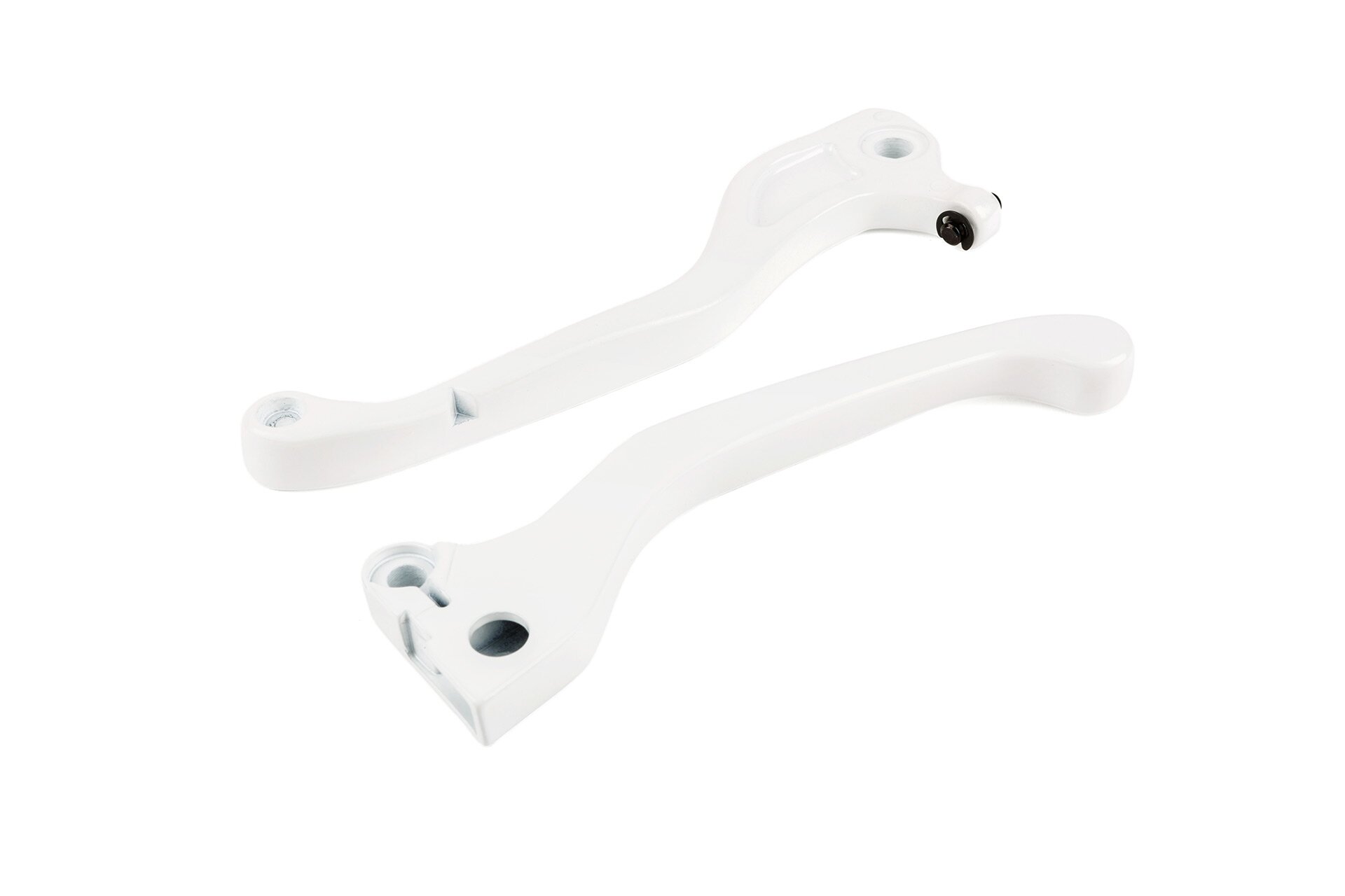 Leviers de frein blanc MBK Booster Spirit avant 2004
