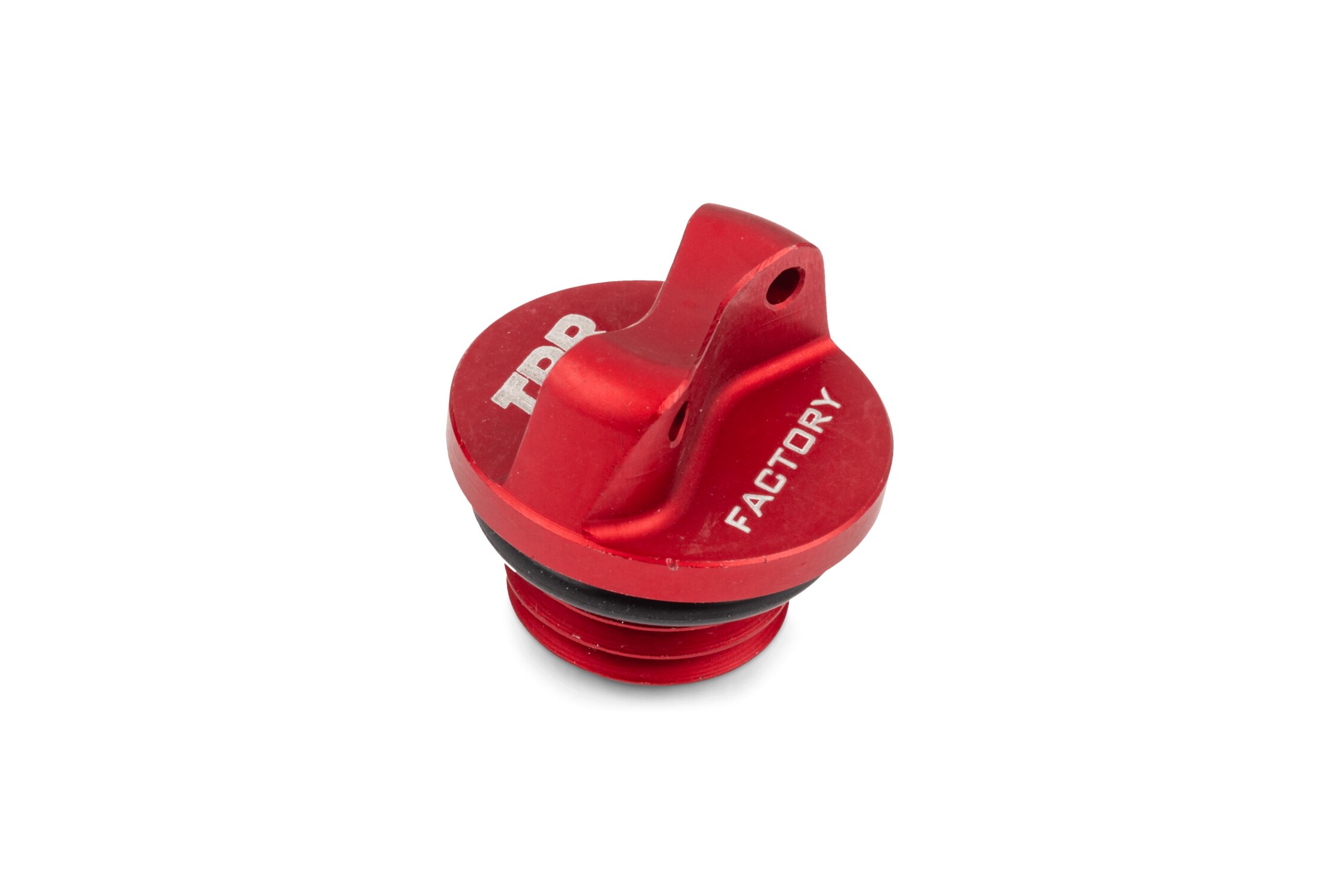 Bouchon d'huile TPR Factory AM6 alu rouge