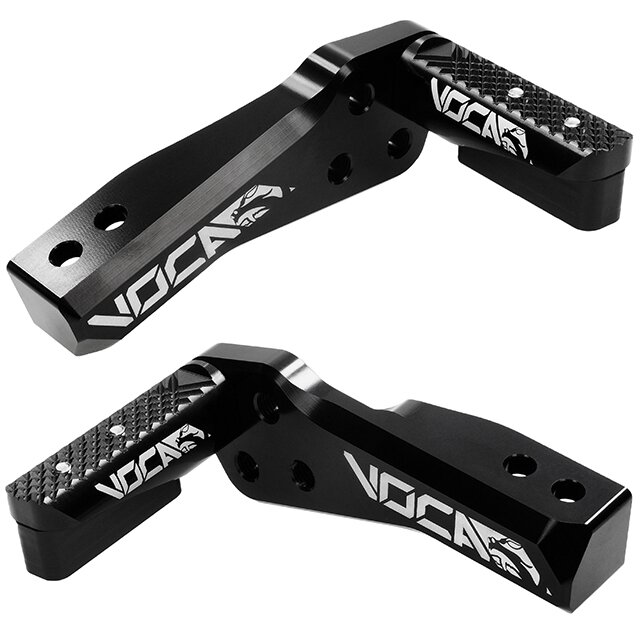 Cale pied Pitbike Voca Fix-peg Alu Noir (la paire)