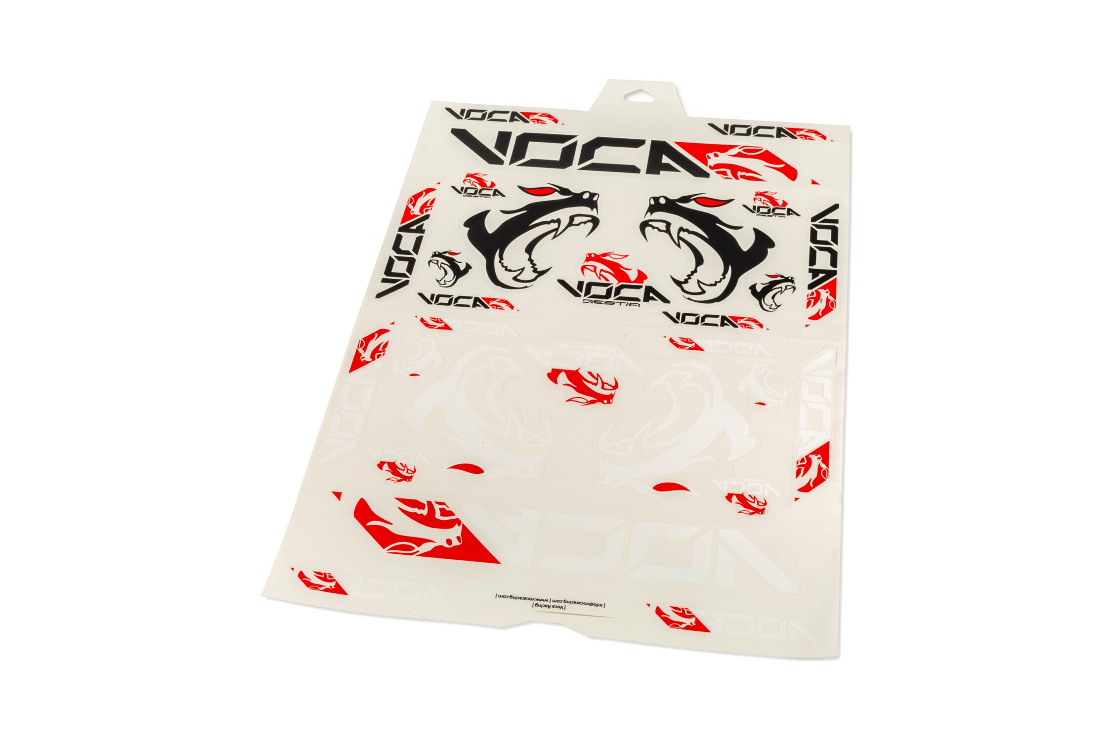 Voca Racing Planche de stickers Voca Beast Noir / Rouge