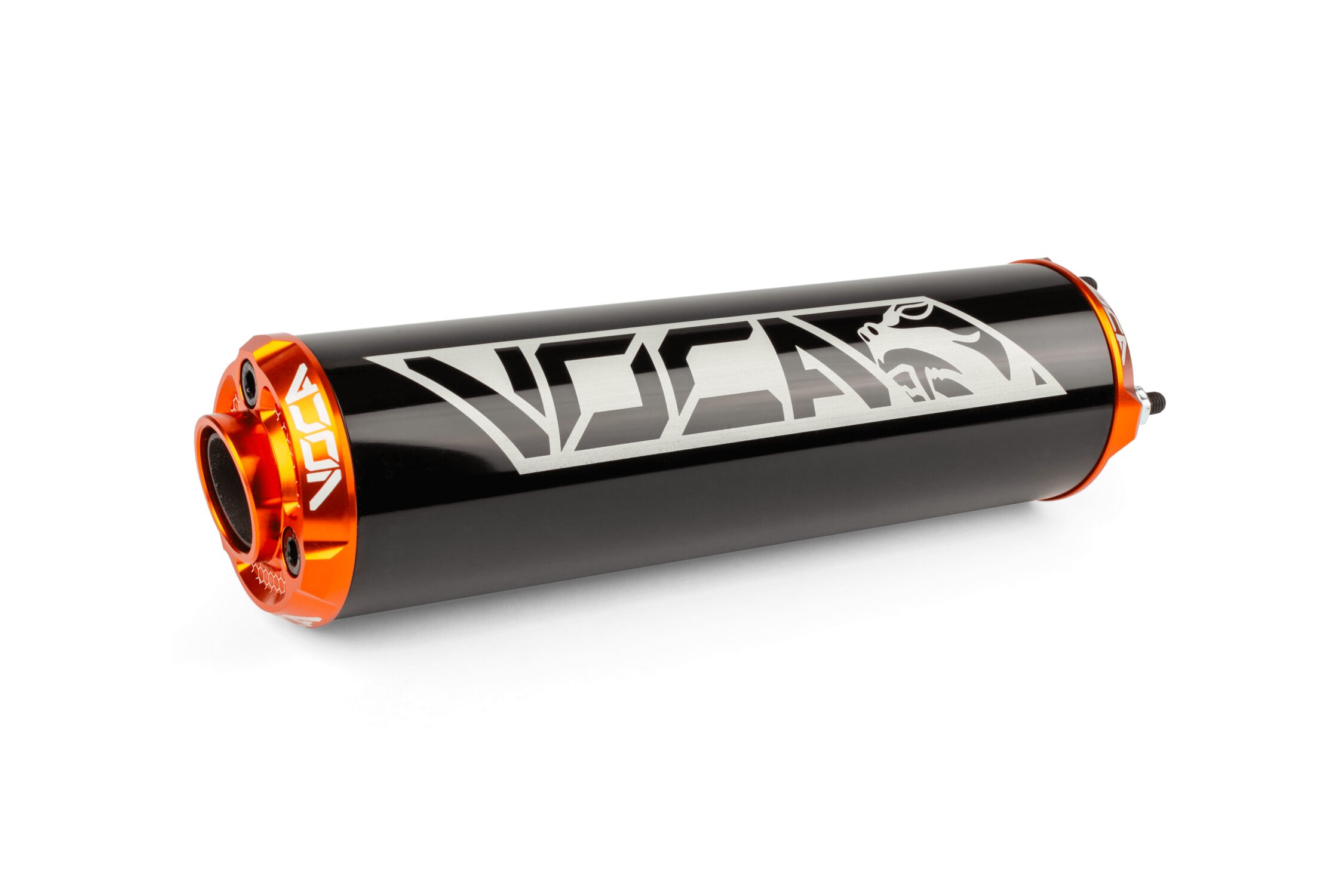 Silencieux Voca Alu CNC Noir et Orange