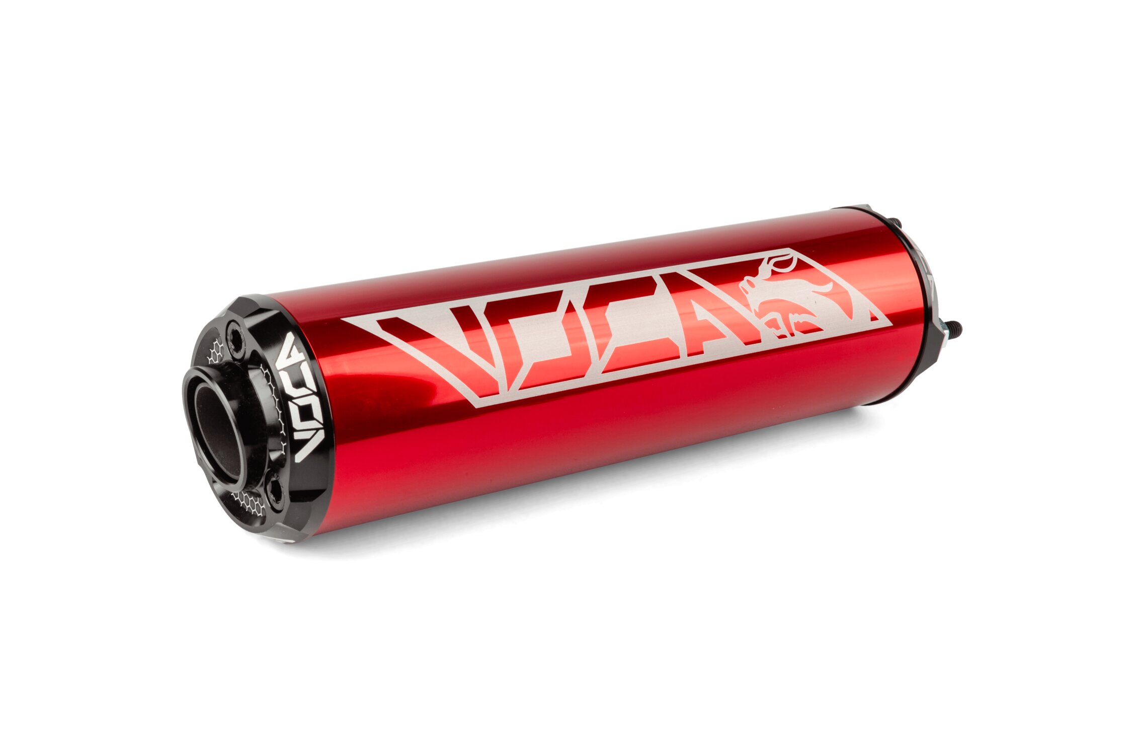 Silencieux Voca Alu CNC Rouge et Noir