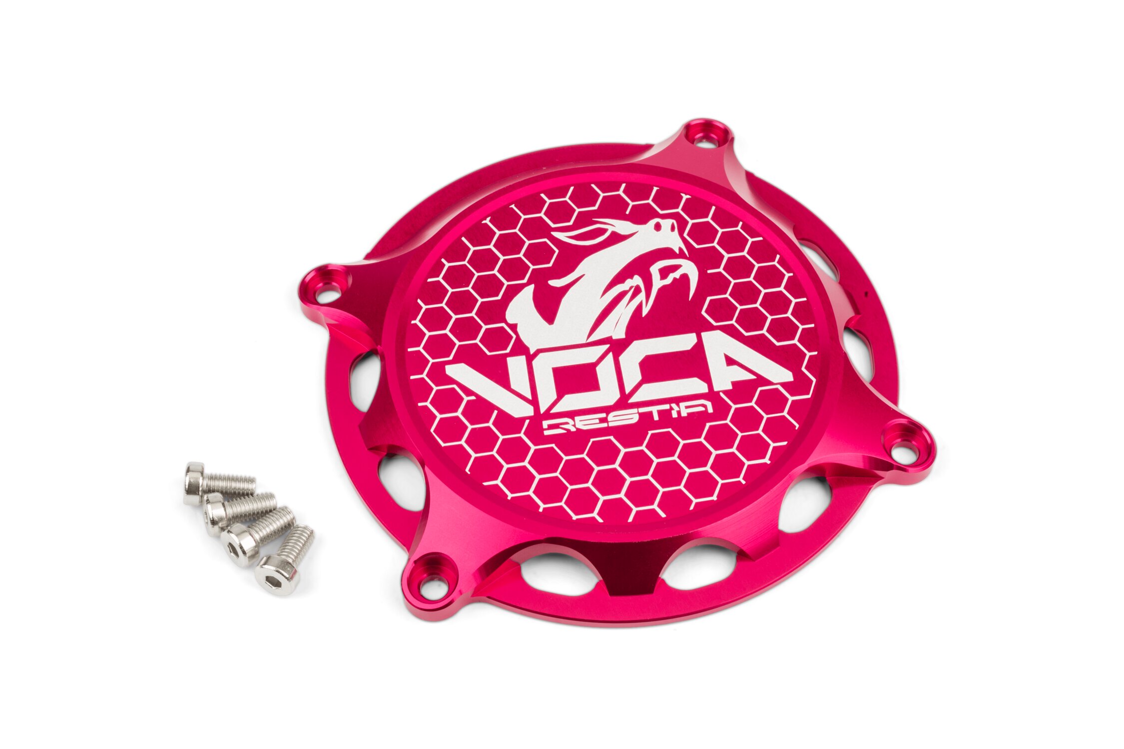 Couvercle carter d'allumage Voca Alu CNC Rose AM6 / Derbi