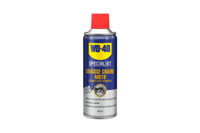 Graisse chaîne Moto WD-40 Specialist spray 400ml