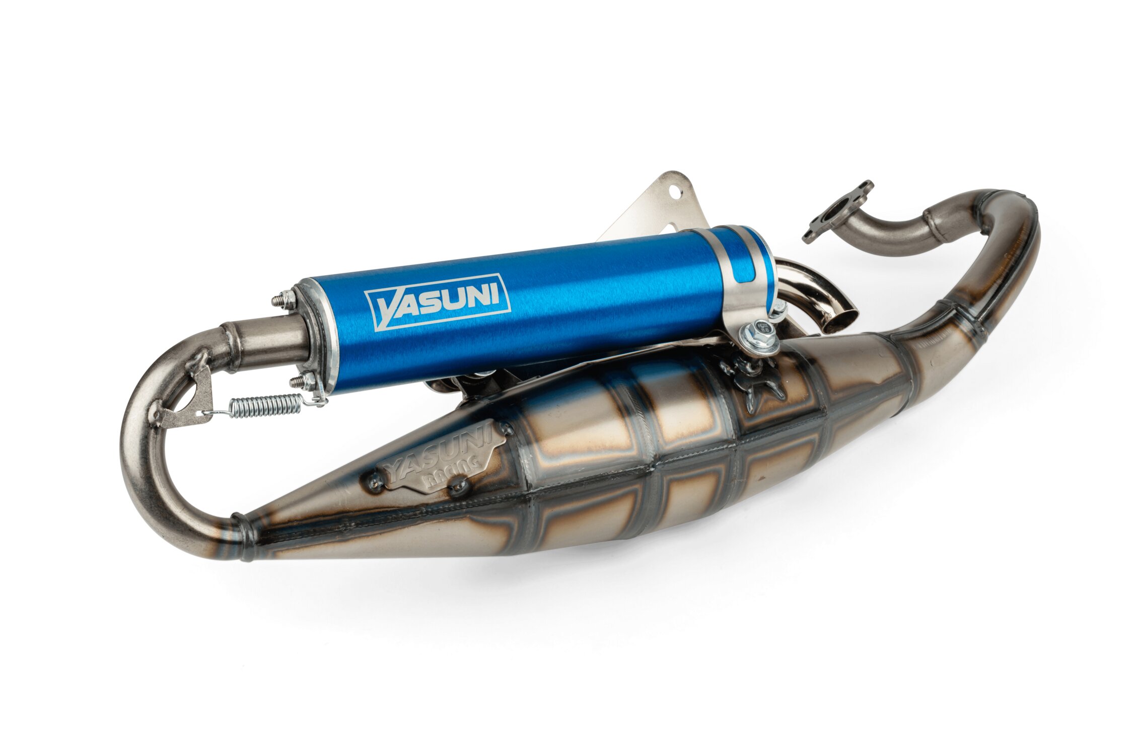 Pot d'échappement Yasuni R Peugeot Ludix AC et Derbi Atlantis Bleu