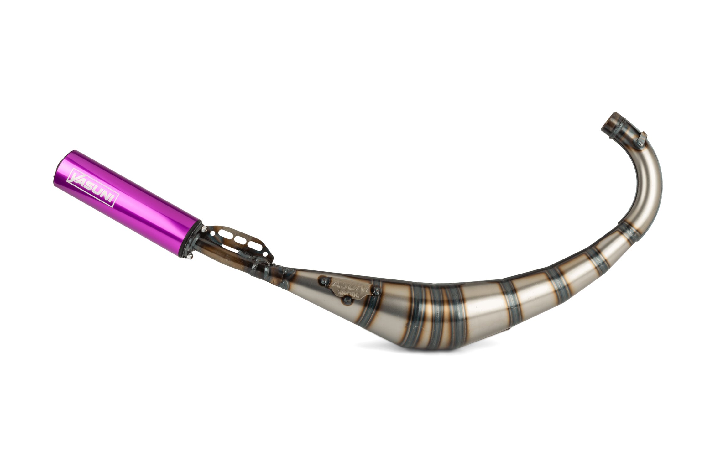Pot d'échappement Yasuni R2 AM6 et Derbi Violet