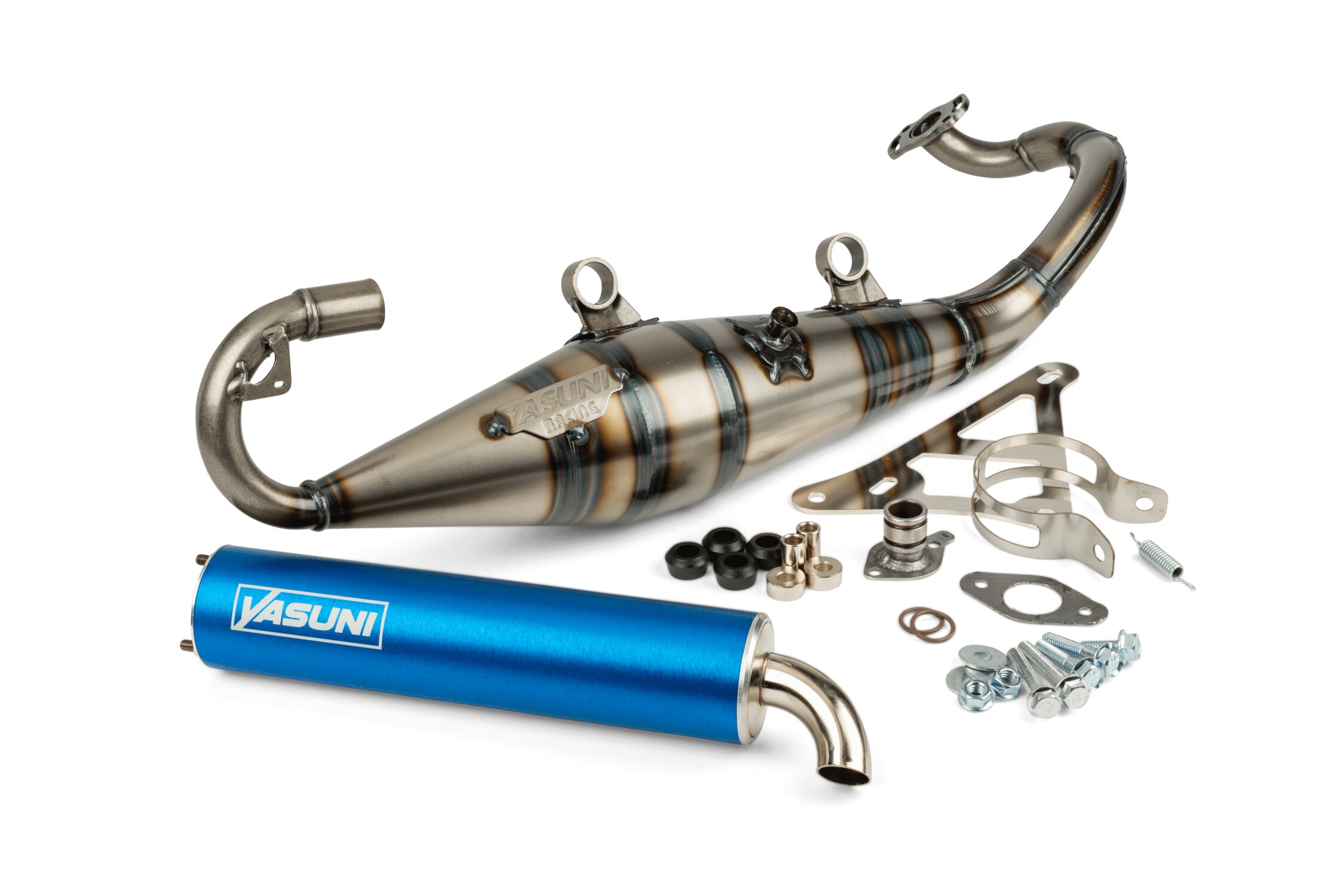Pot d'échappement Yasuni R-Pro Peugeot Ludix AC et Derbi Atlantis Bleu