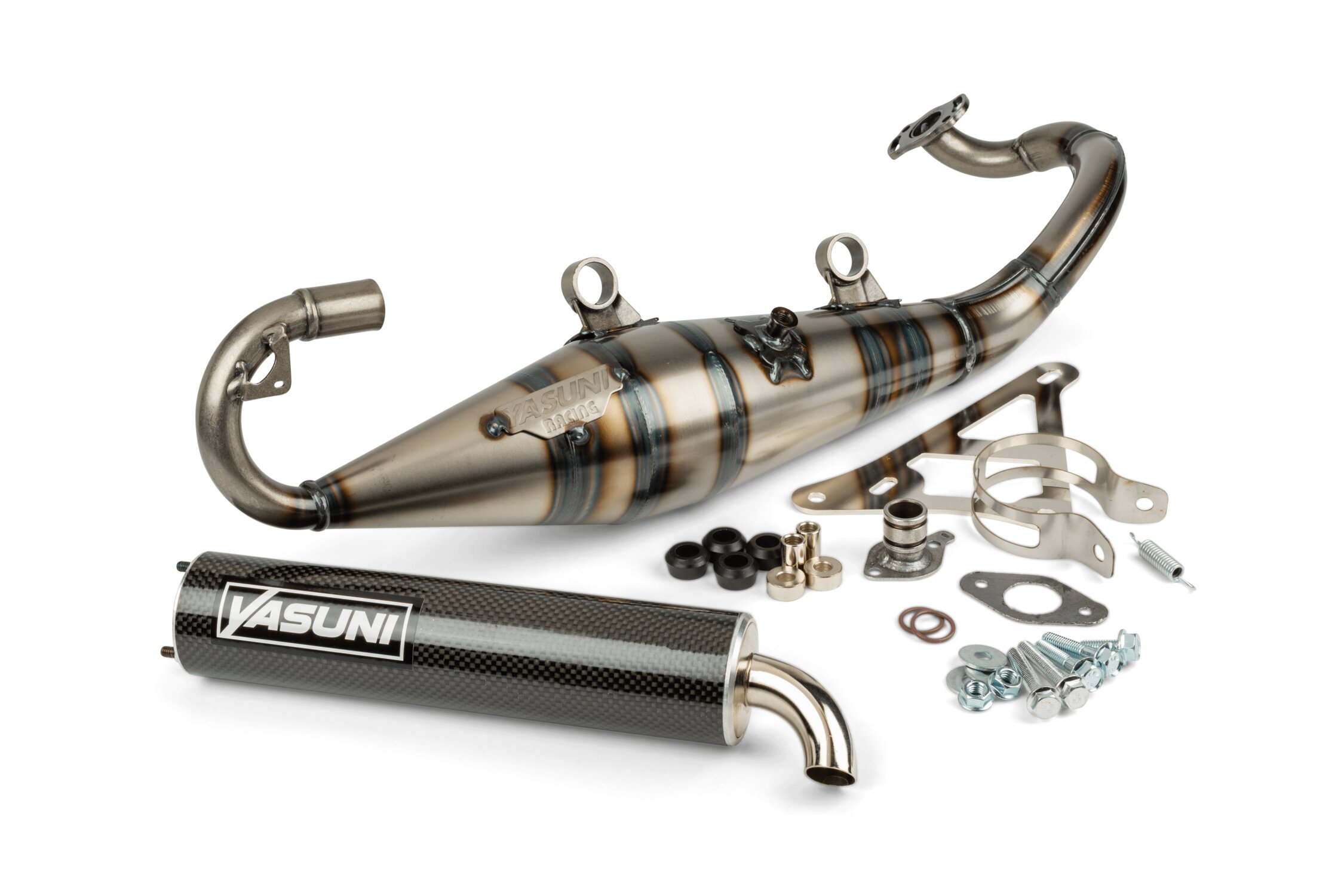 Pot d'Ã©chappement Yasuni R-PRO silencieux carbone Peugeot Ludix/Derbi