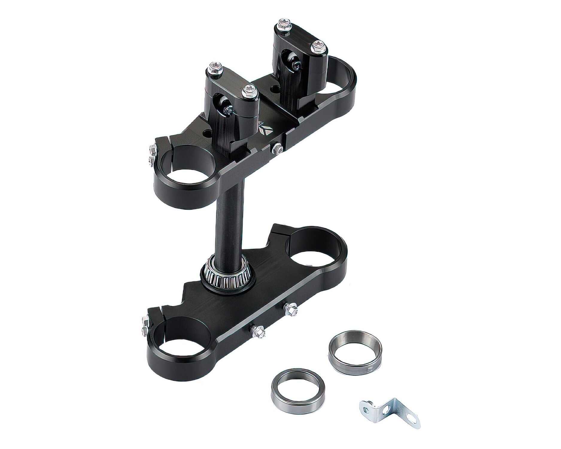 Té de fourche 45/48mm avec pontets 1 vis YCF Pit Bike / Dirt Bike noir